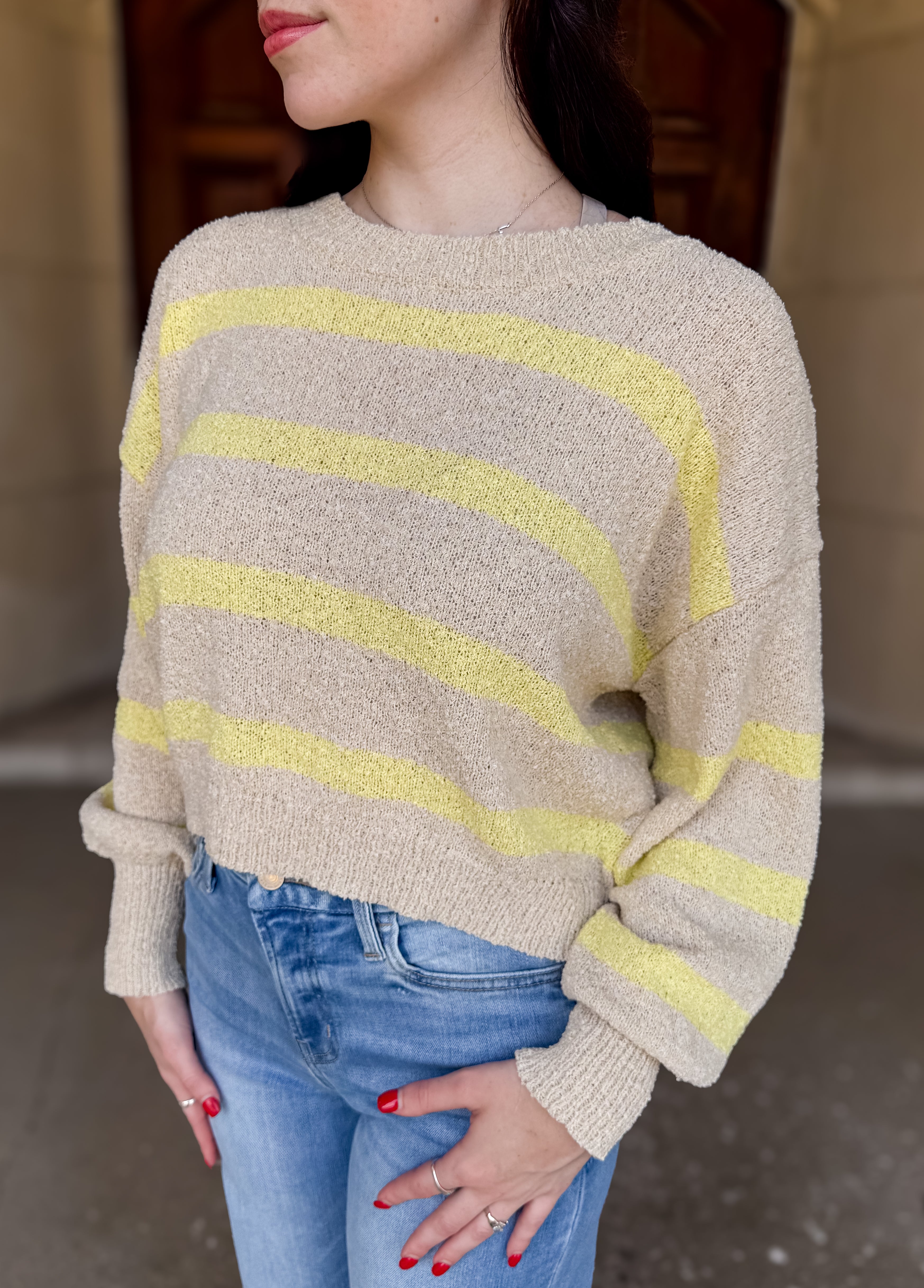 Rowan Striped Knit Sweater FINAL SALE