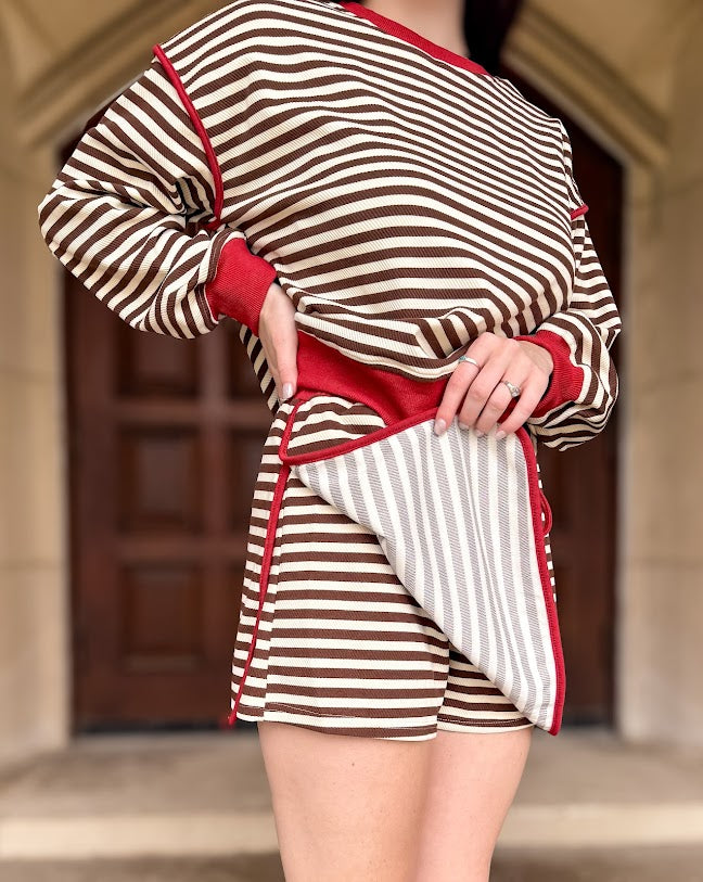 Emi Striped Skort Set FINAL SALE