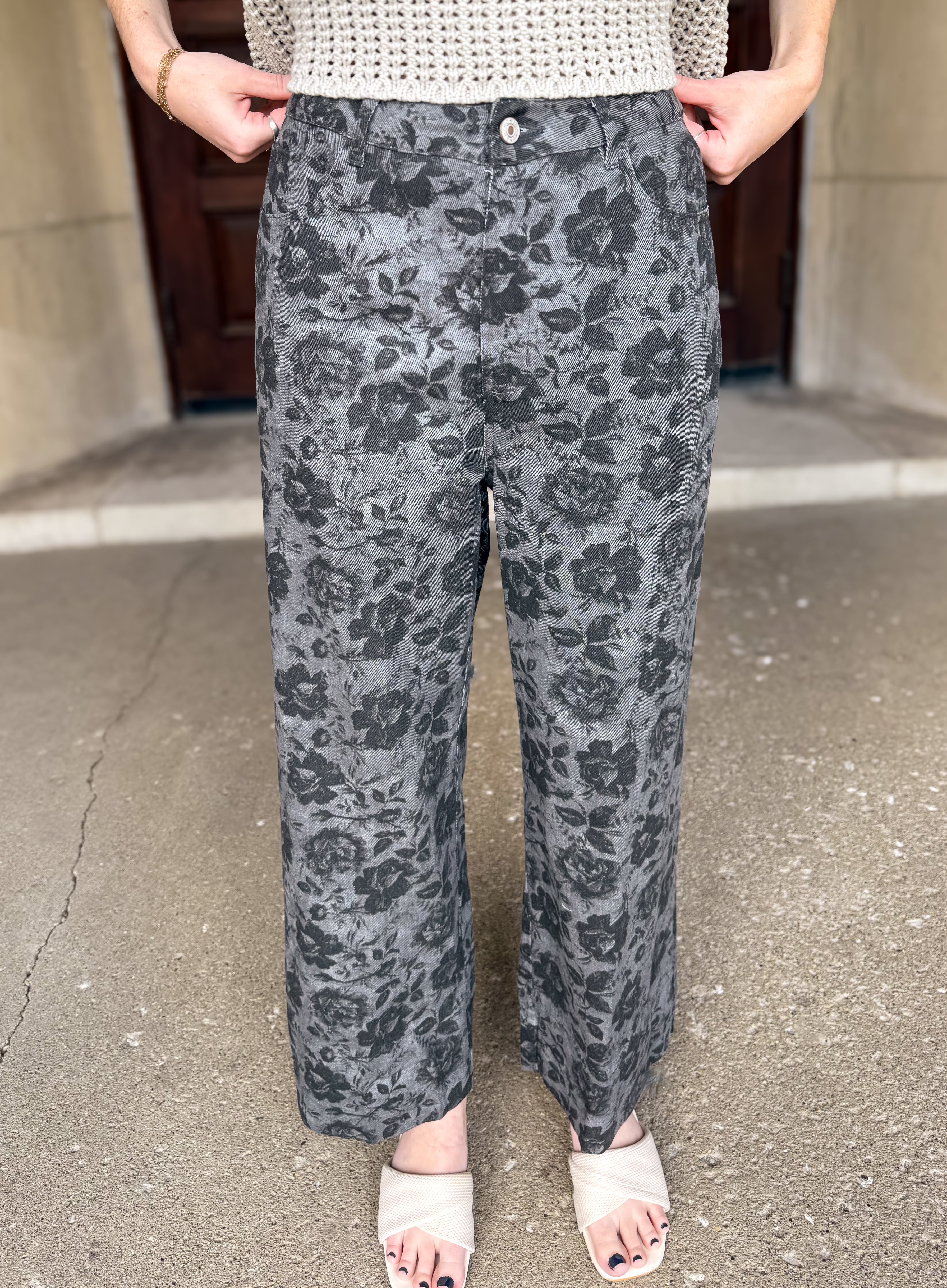 Jianna Floral Printed Jeans FINAL SALE