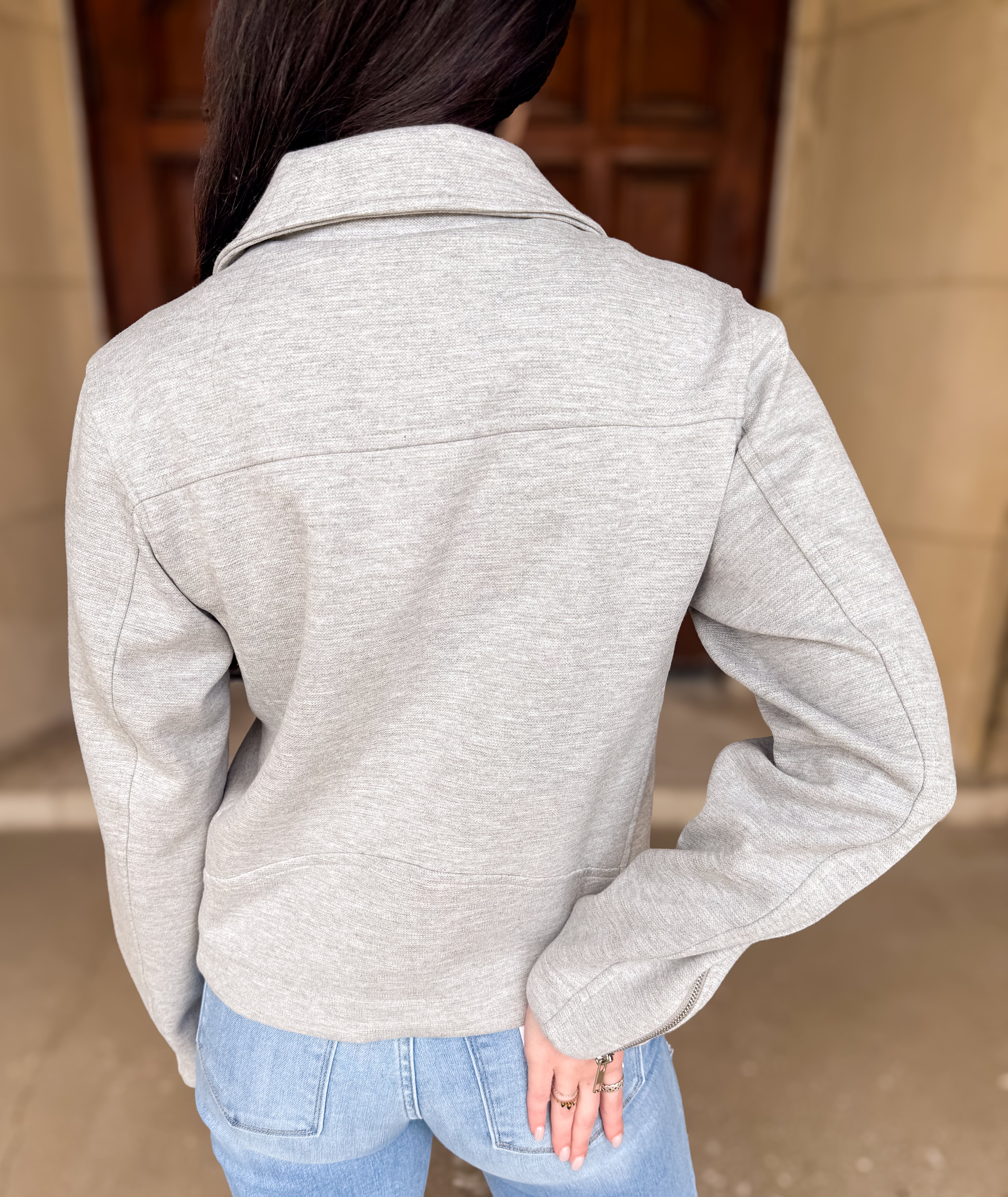 Adriana Knit Moto Jacket FINAL SALE