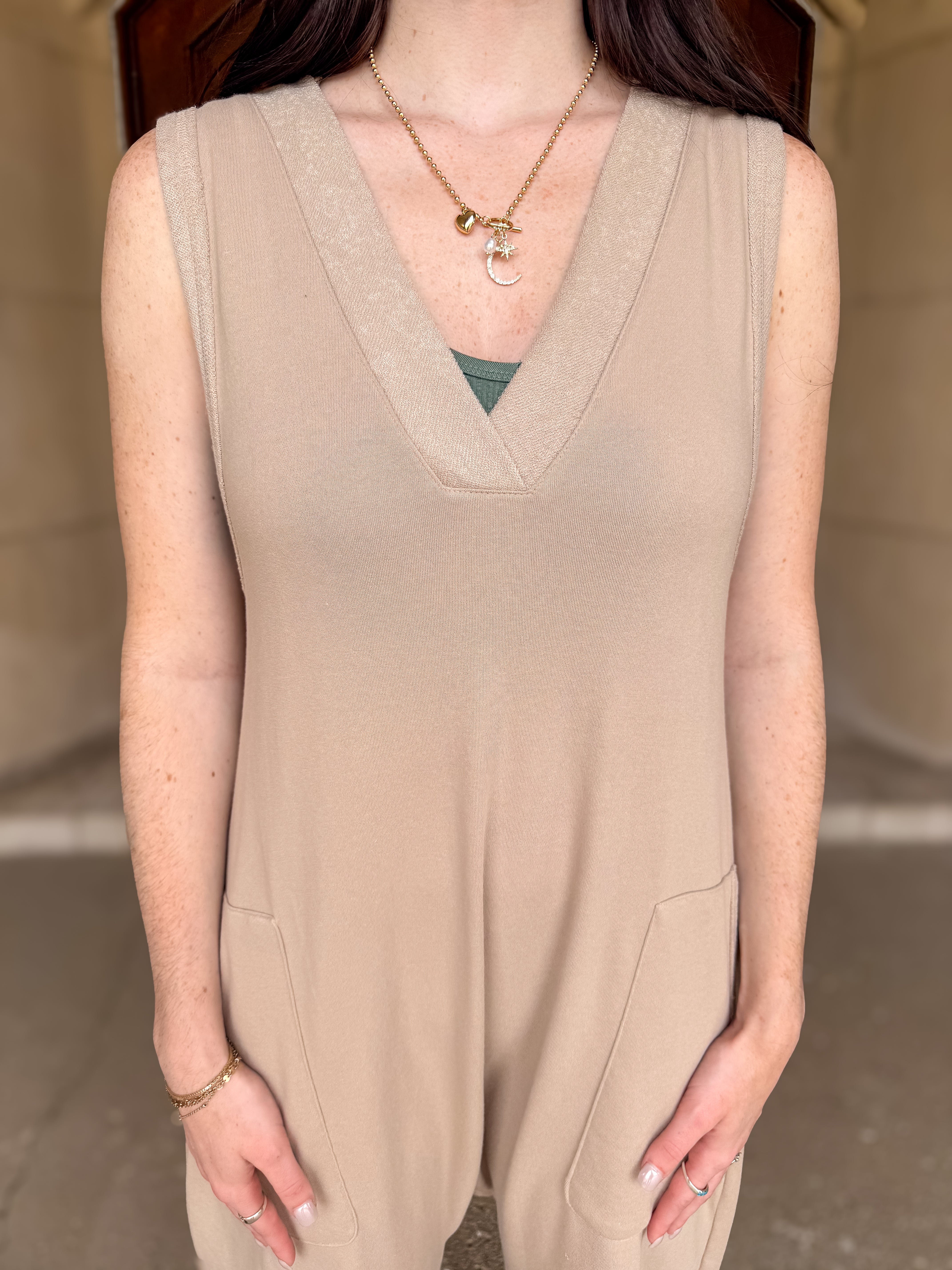 Berkley V-Neck Slouchy Jumpsuit FINAL SALE