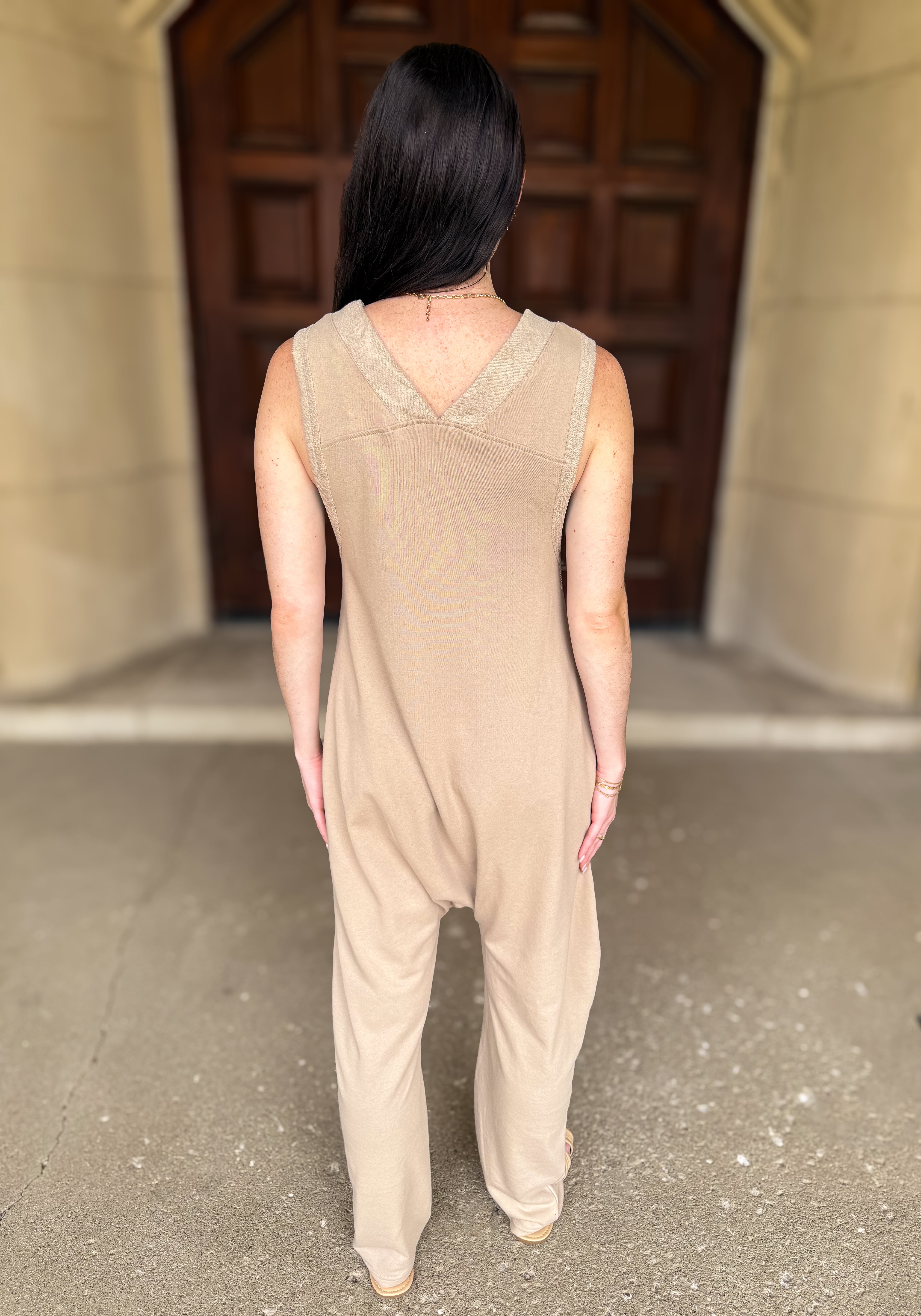 Berkley V-Neck Slouchy Jumpsuit FINAL SALE