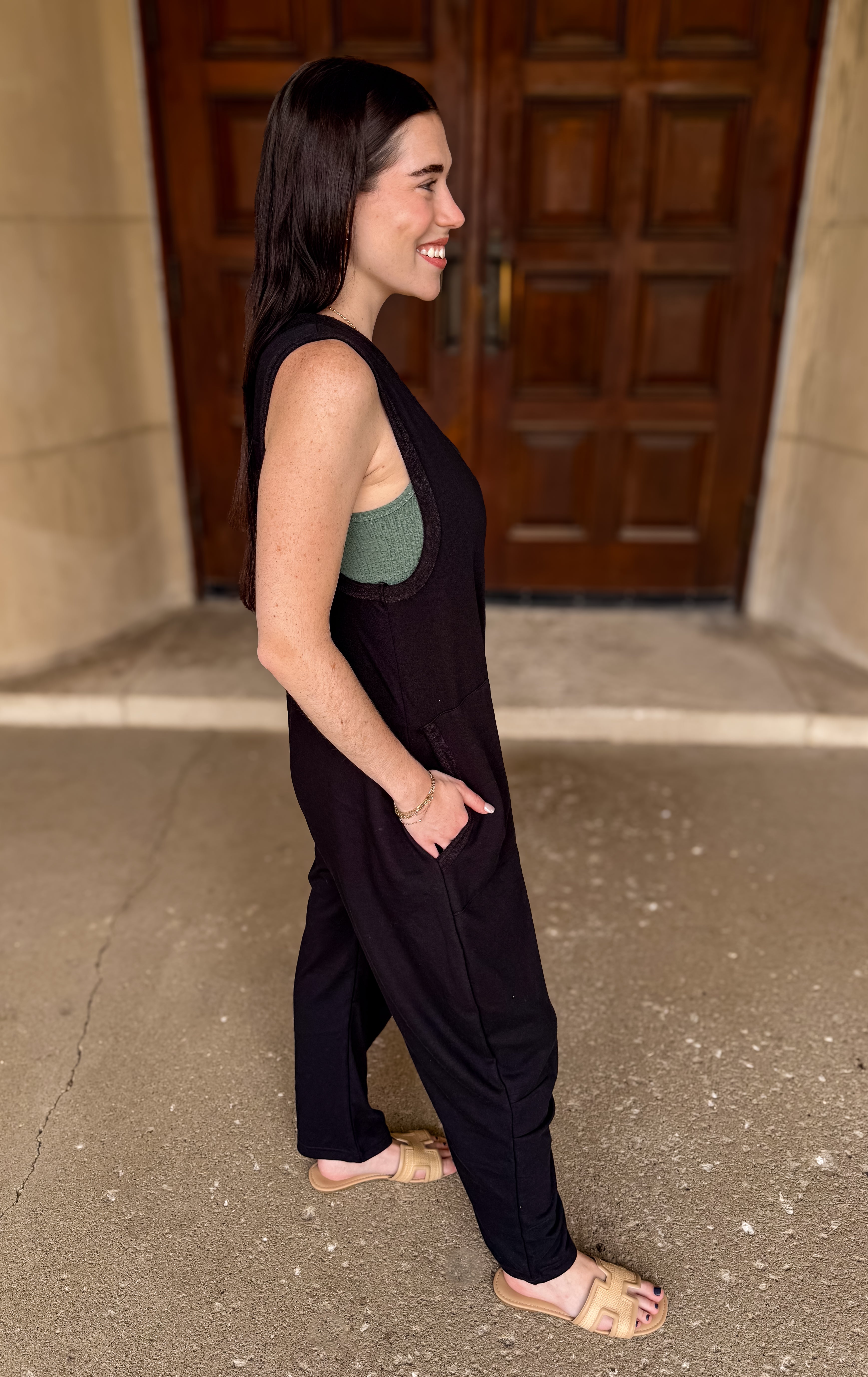 Berkley V-Neck Slouchy Jumpsuit FINAL SALE