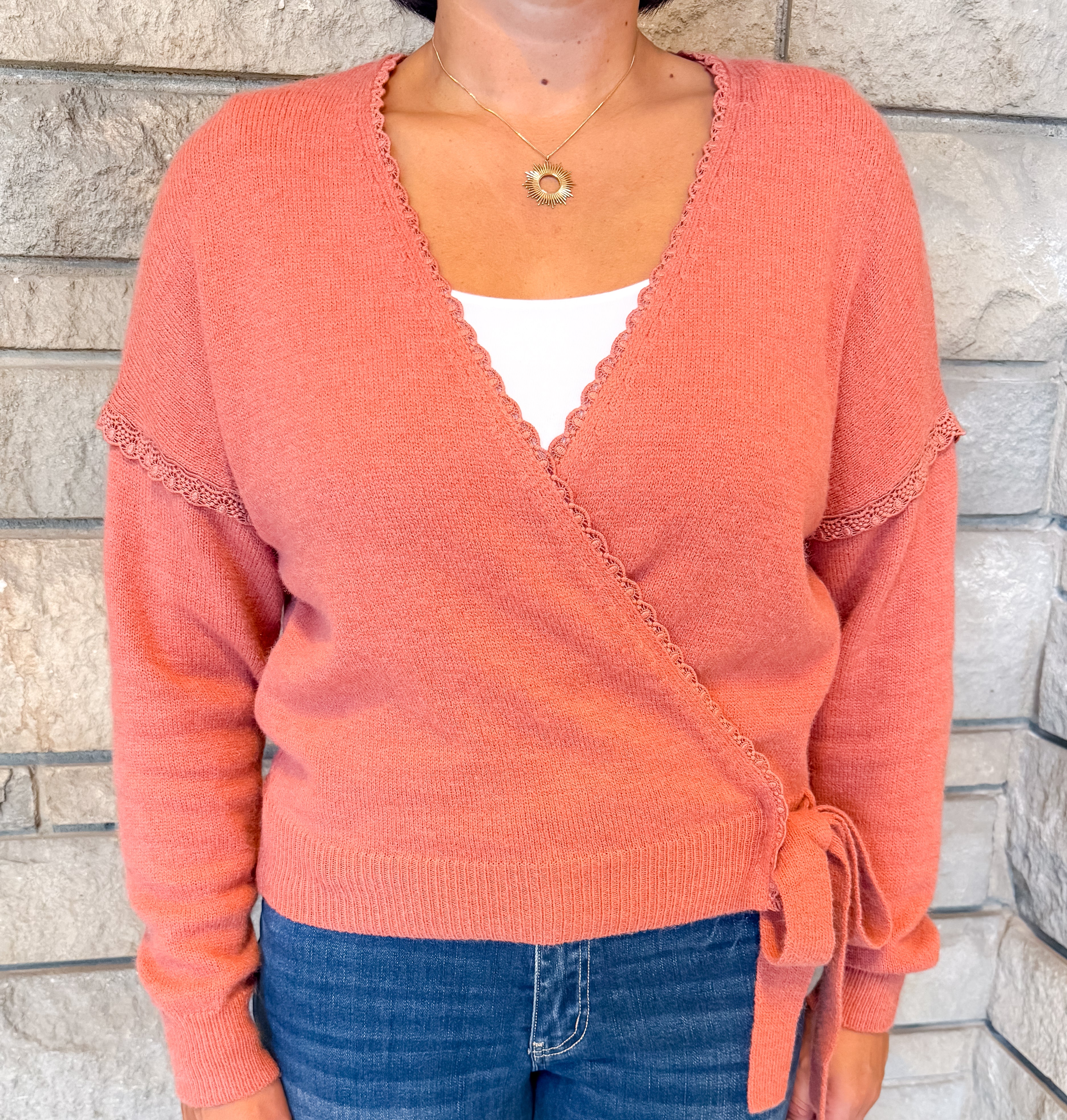 Carole Wrap Sweater