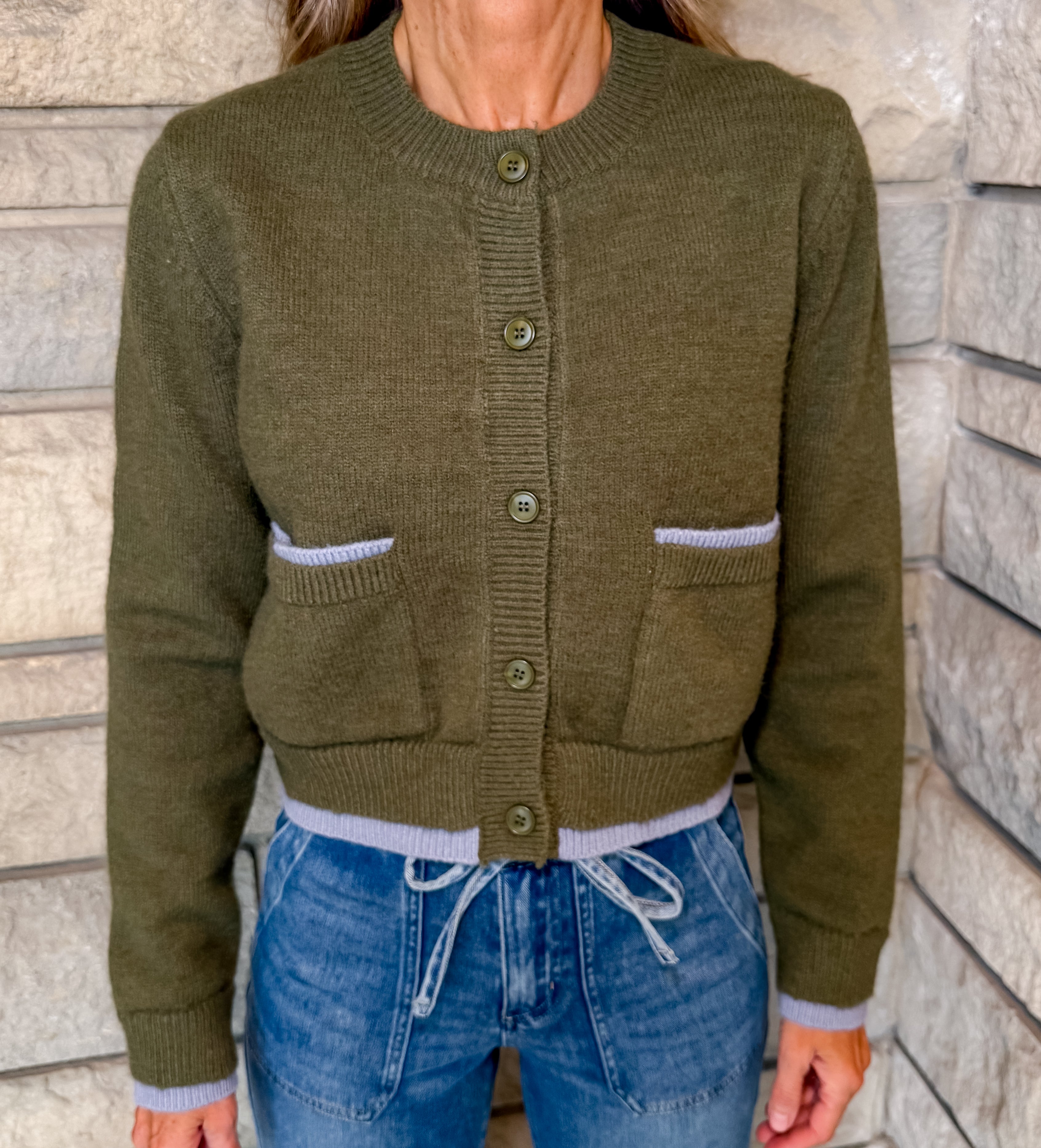Gretchen Layered LS Cardigan
