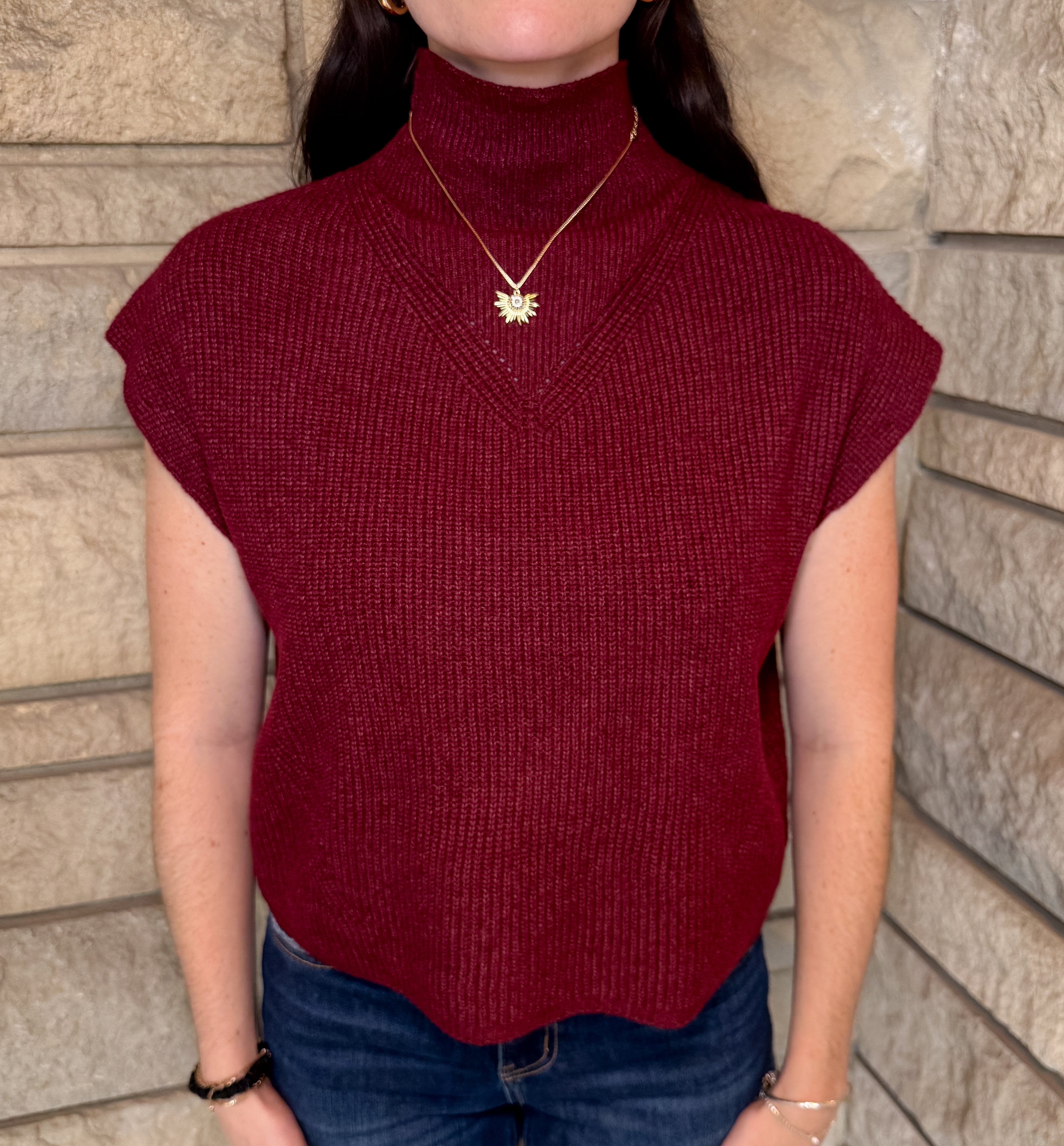 Alexa Mock Cap Sweater