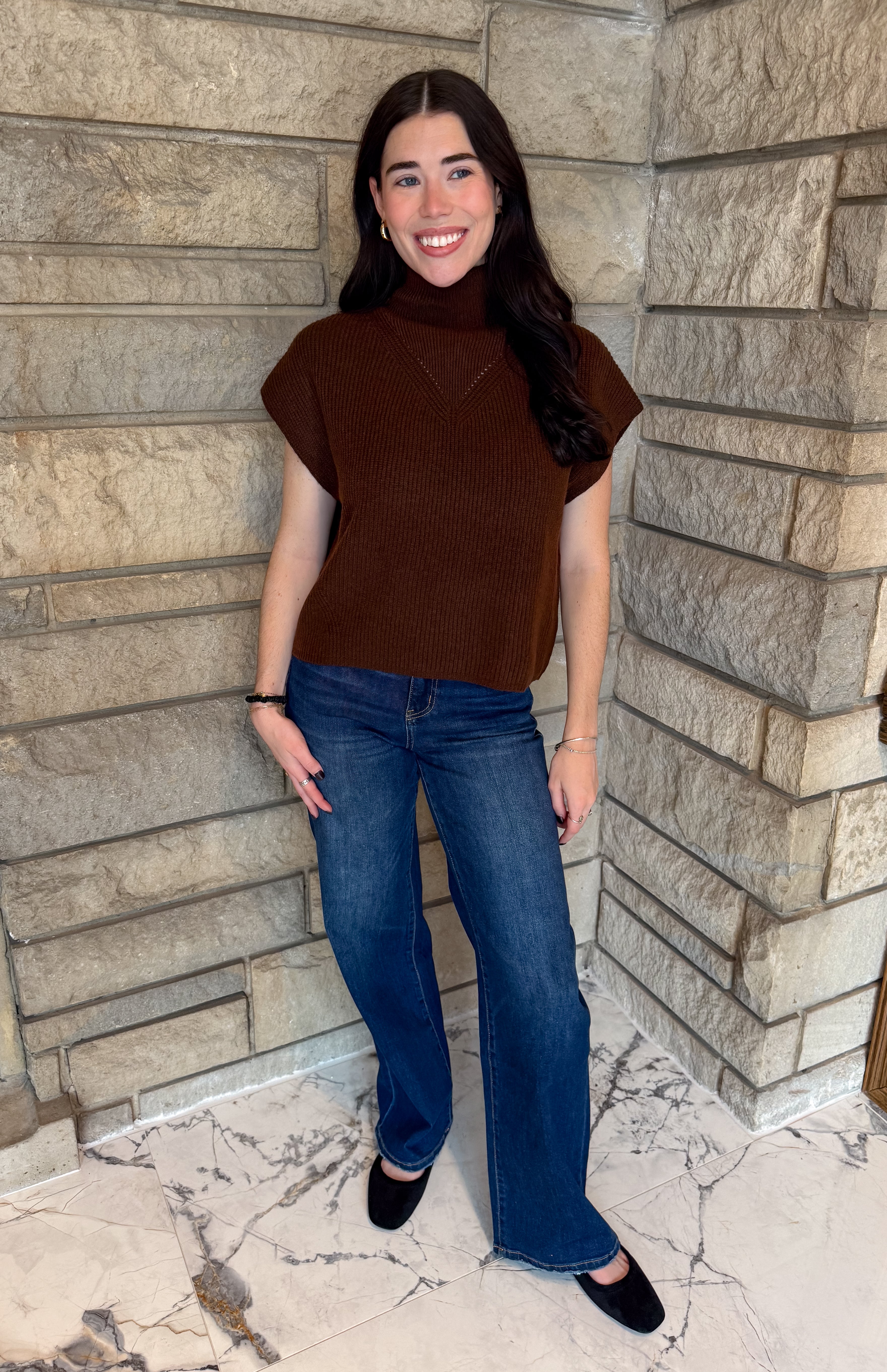 Alexa Mock Cap Sweater