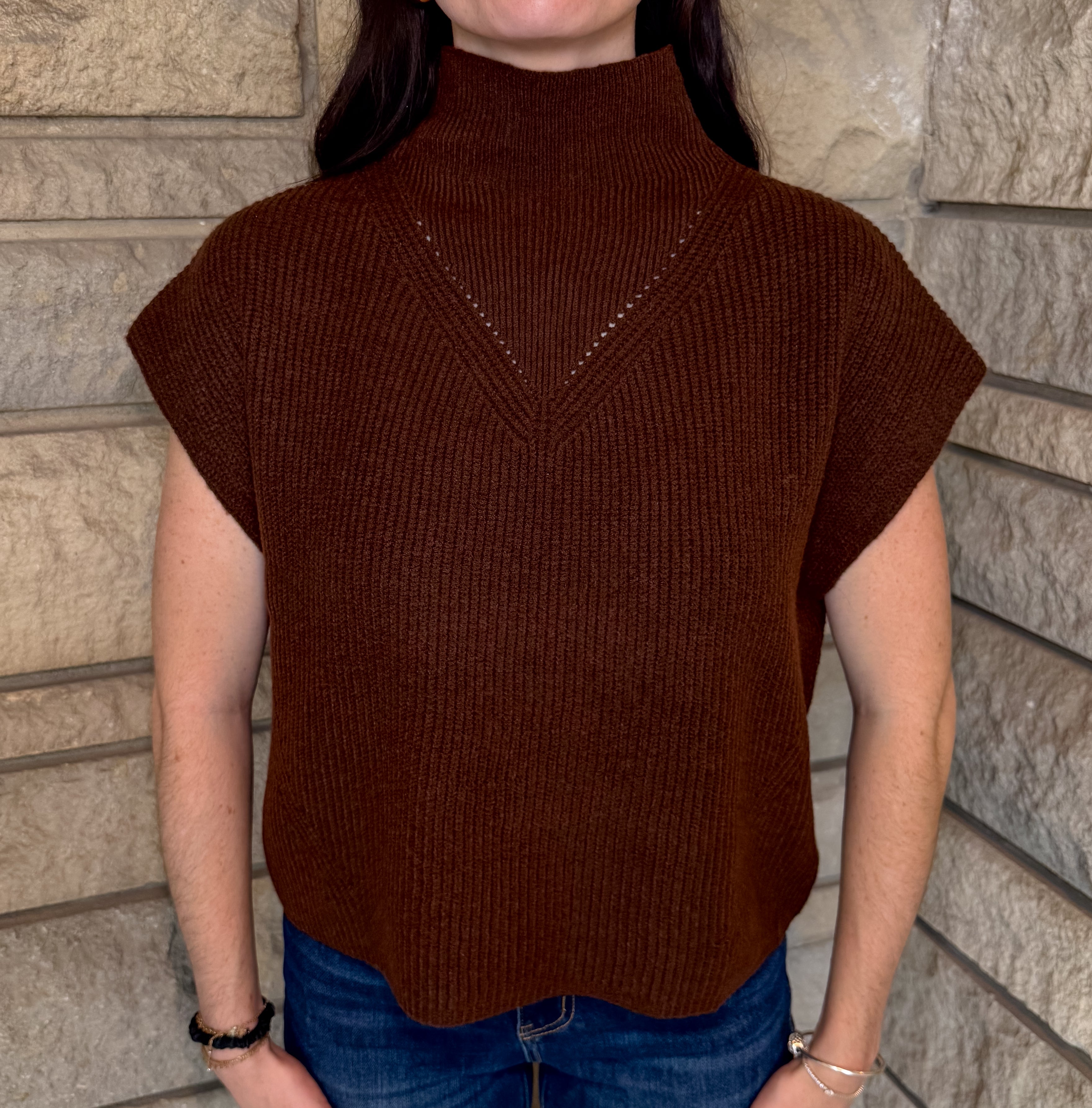 Alexa Mock Cap Sweater