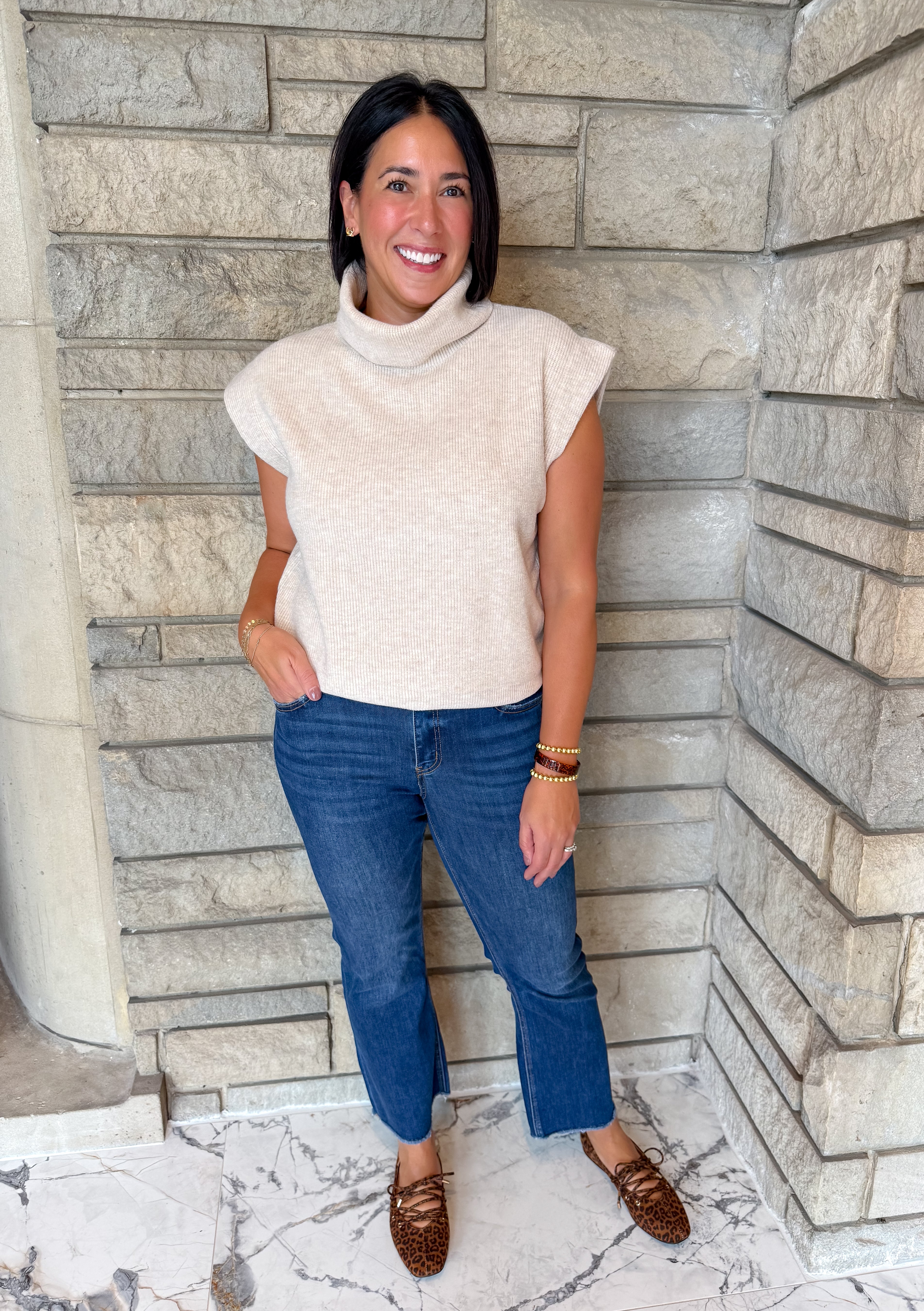 Debra Turtleneck Cap Sweater