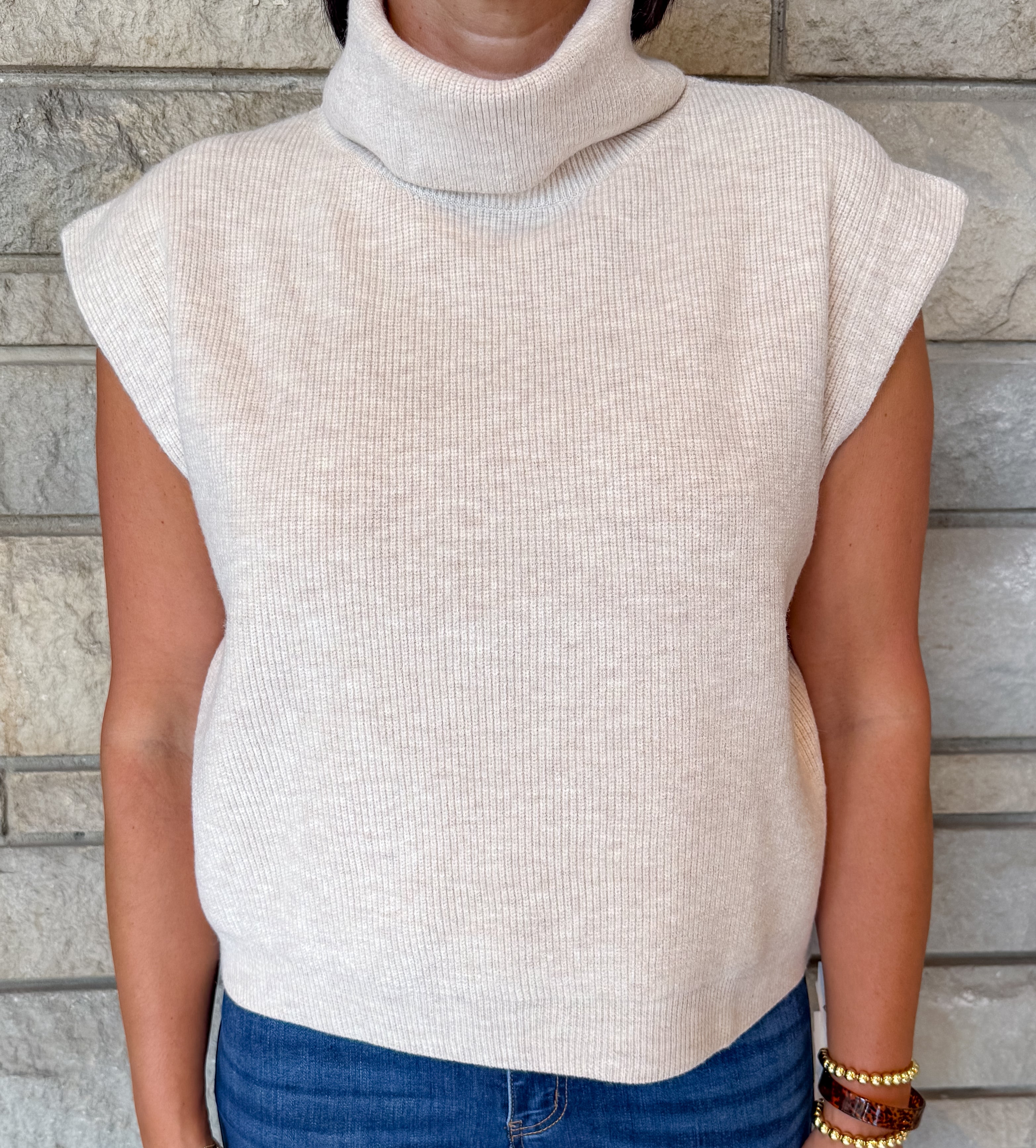 Debra Turtleneck Cap Sweater