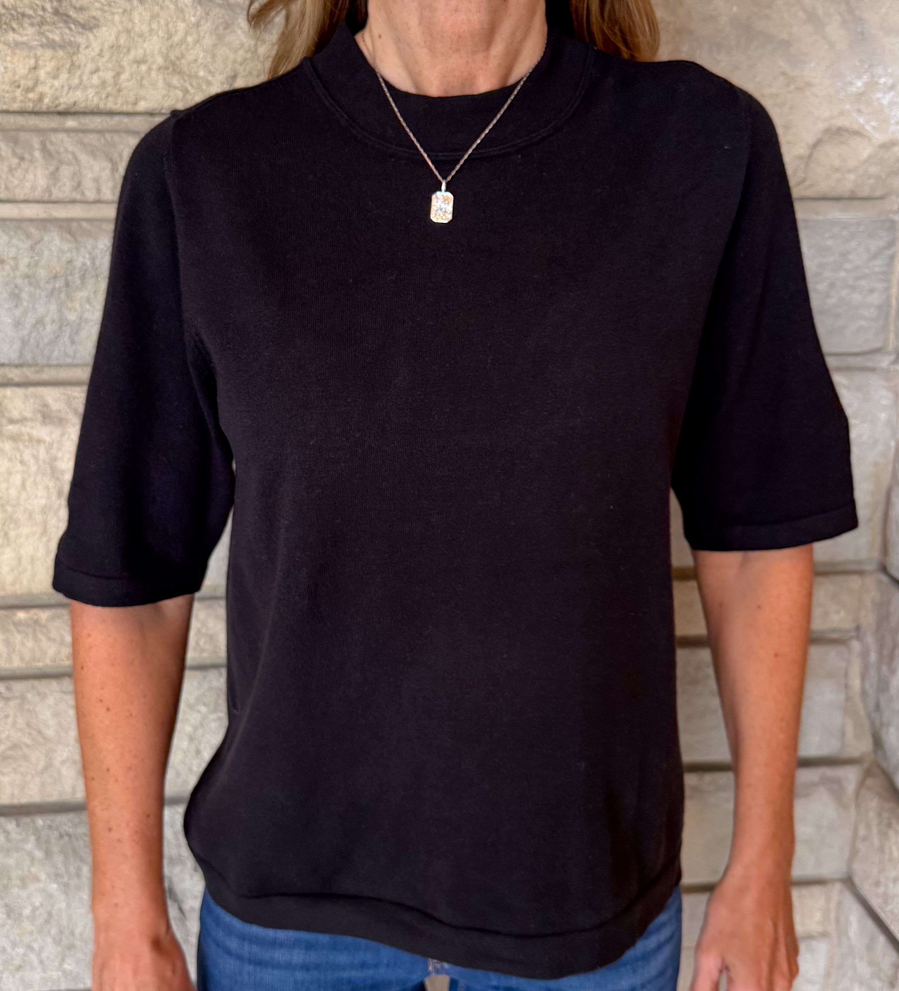 Delaney Classic Crew Neck Top