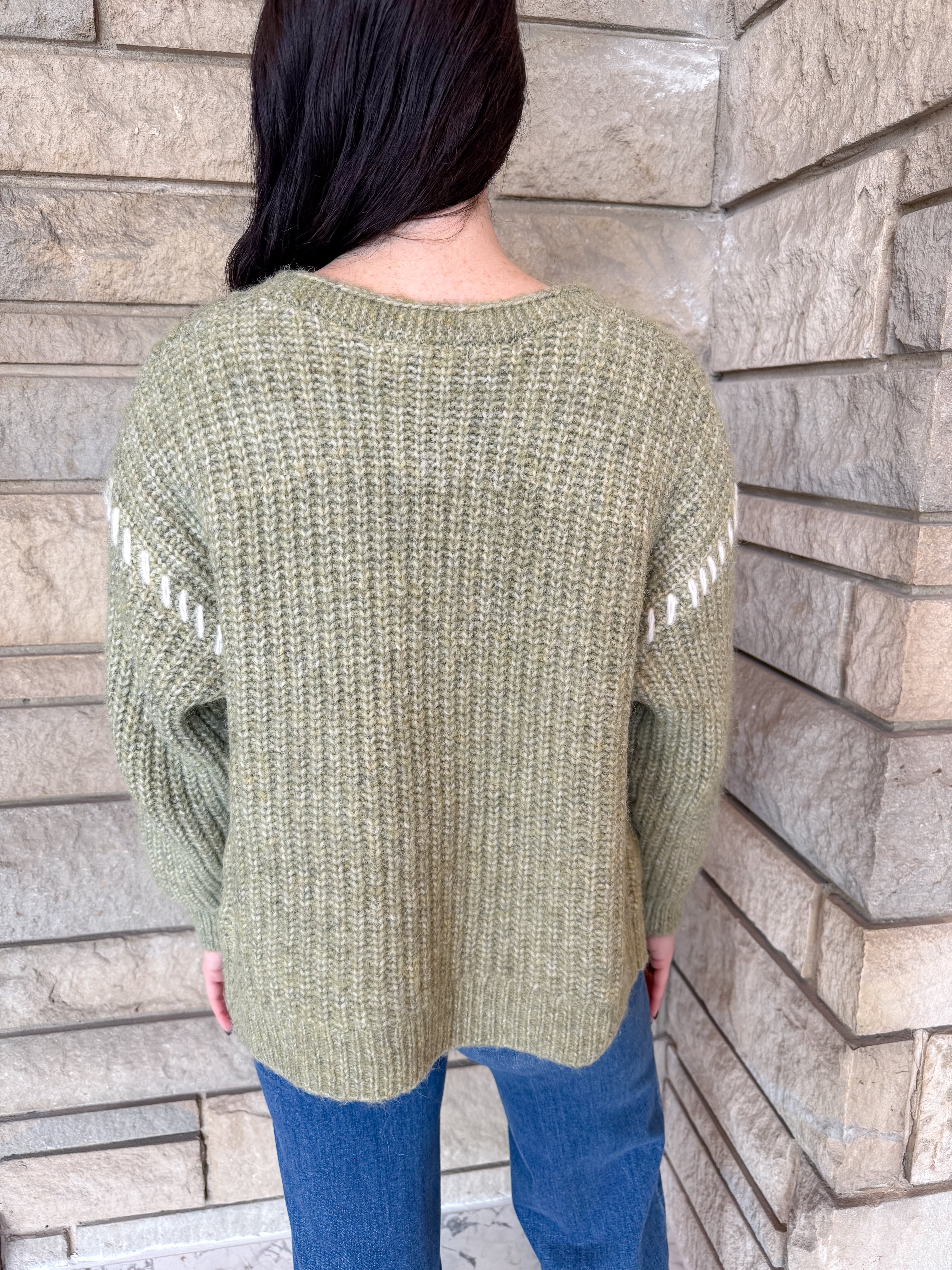 Lennon Contrast Stitch Cardigan