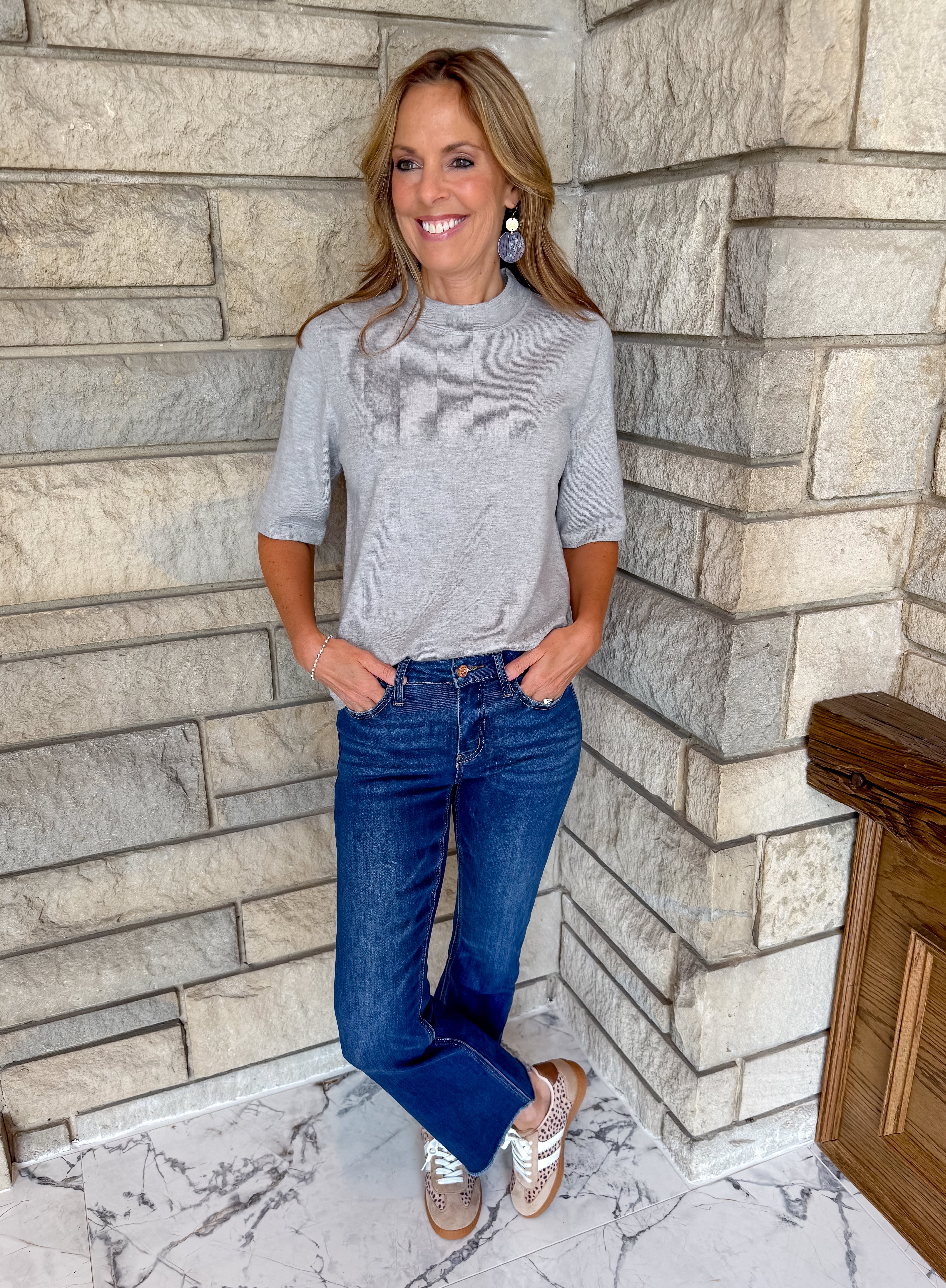 Delaney Classic Crew Neck Top