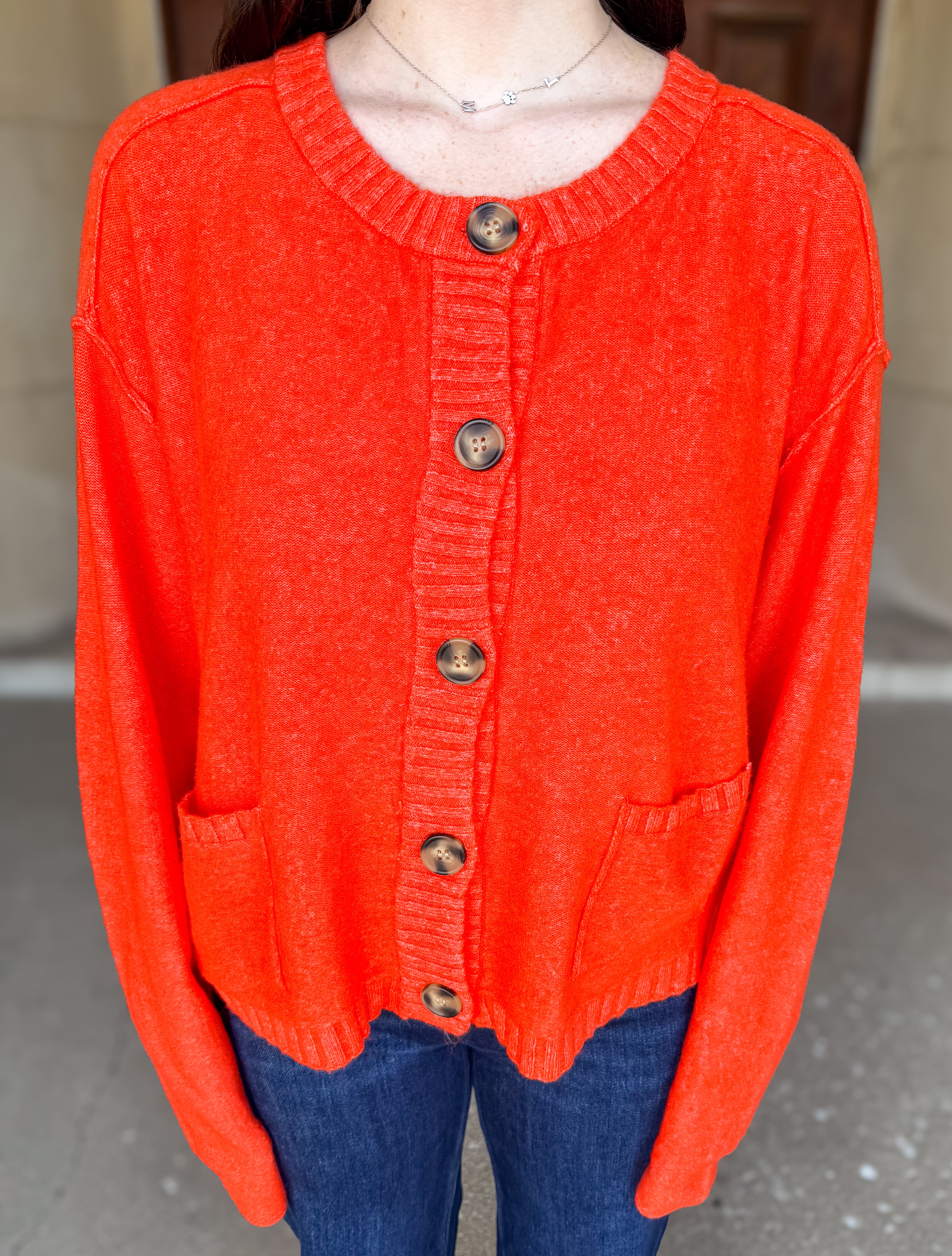 Renata Boxy Pocket Cardigan FINAL SALE
