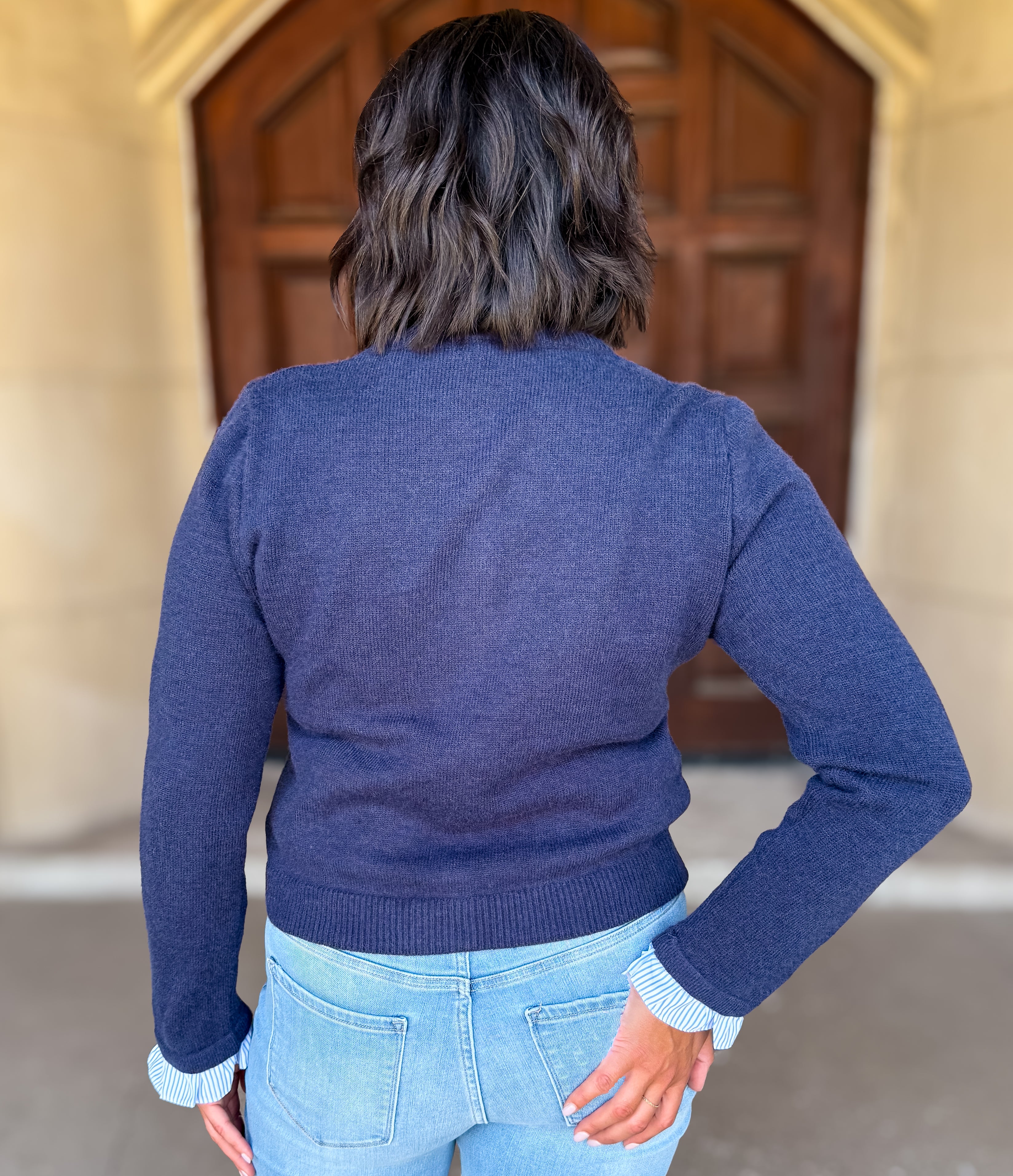 Khloe Ruffle Trim Cardigan