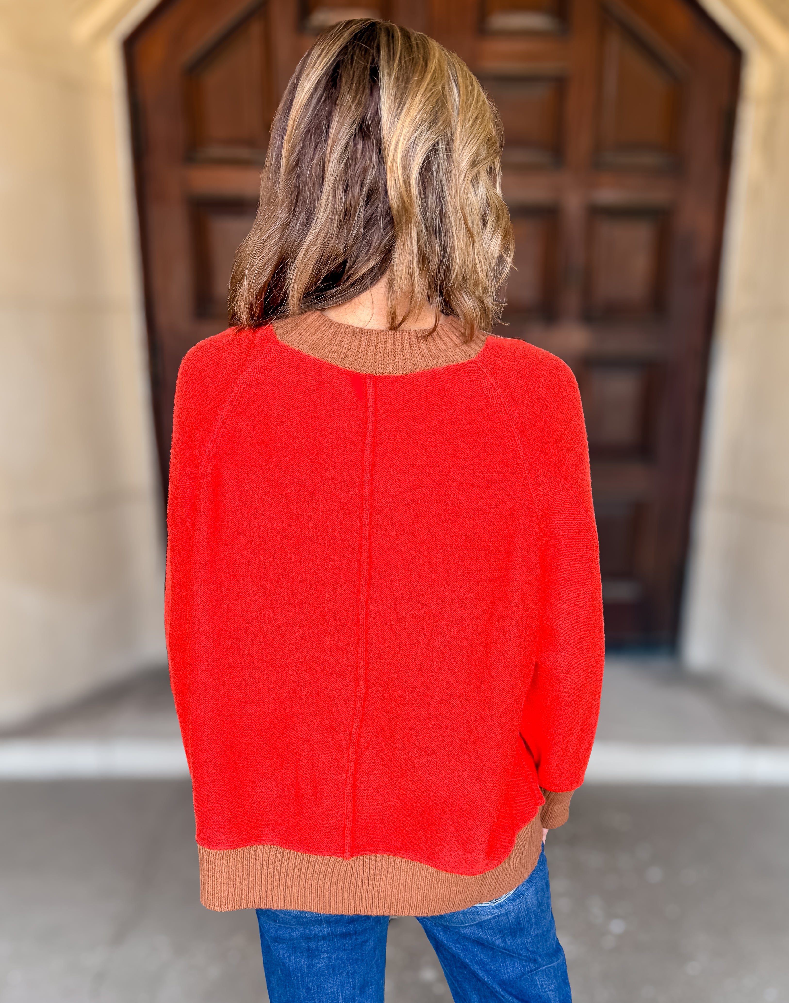 Cain Contrast Trim Sweater FINAL SALE