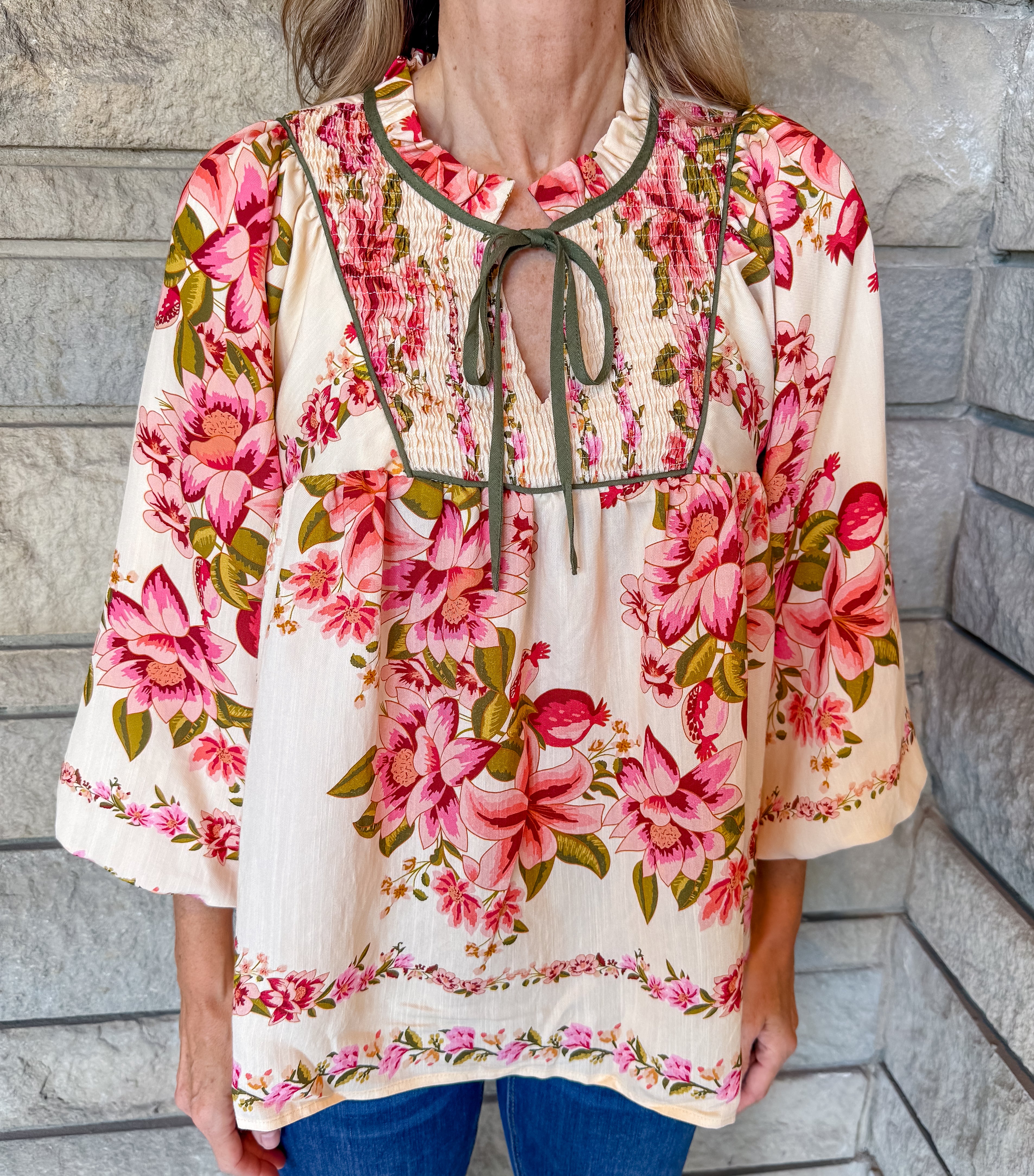 Gloria Floral Boho Top