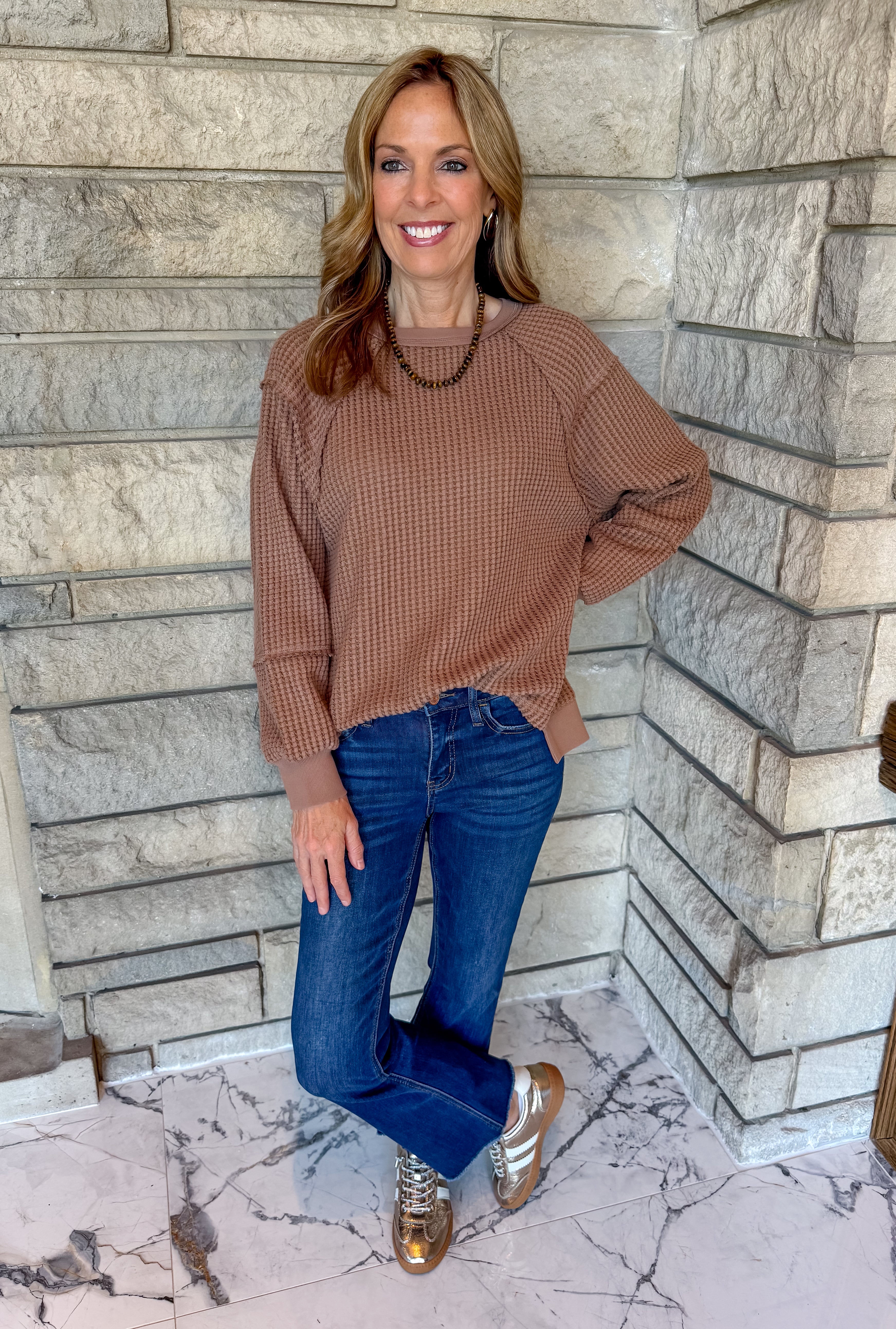 Reba Waffle Tee
