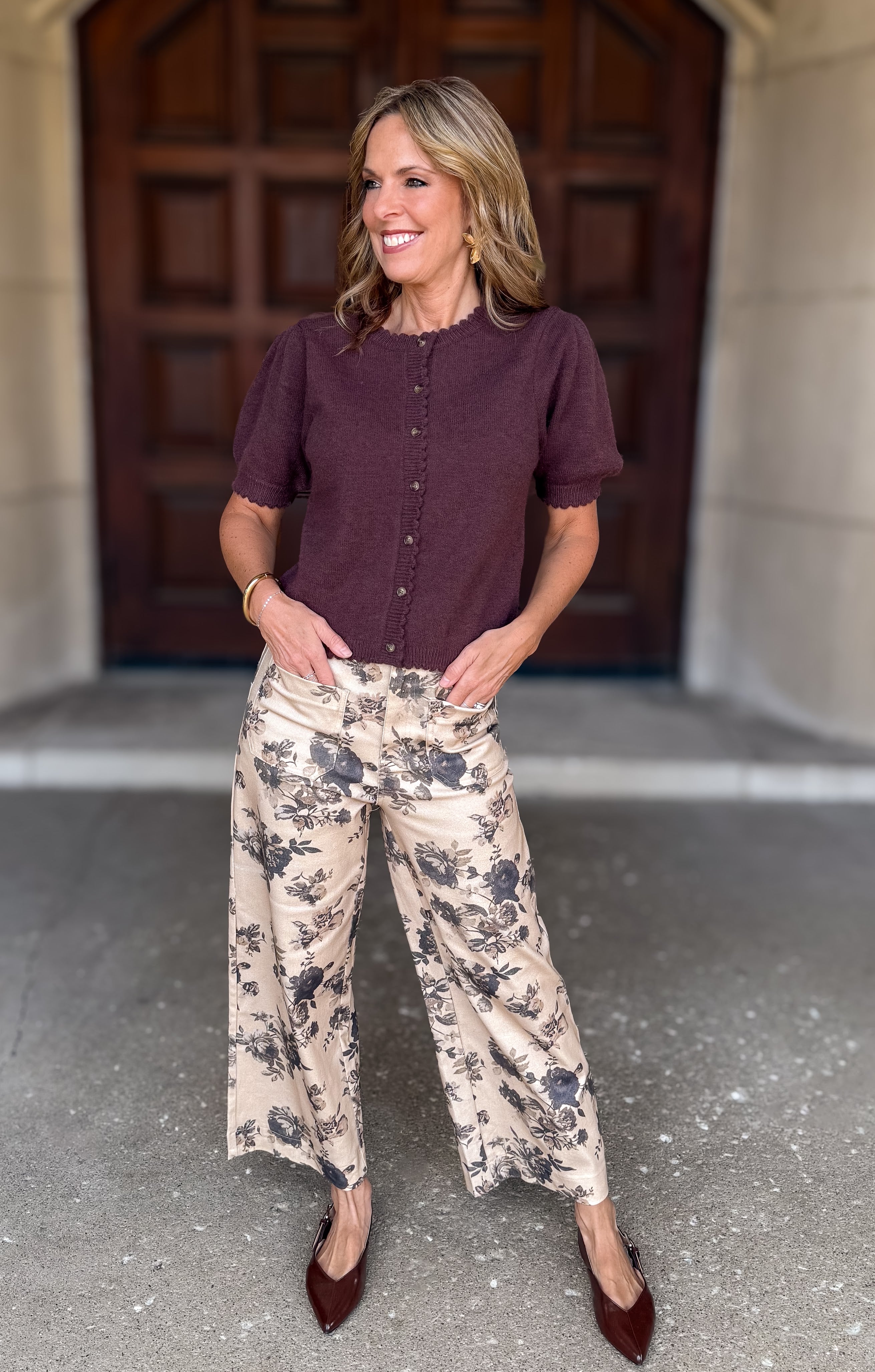 Quinn Front Pocket Floral Jeans FINAL SALE