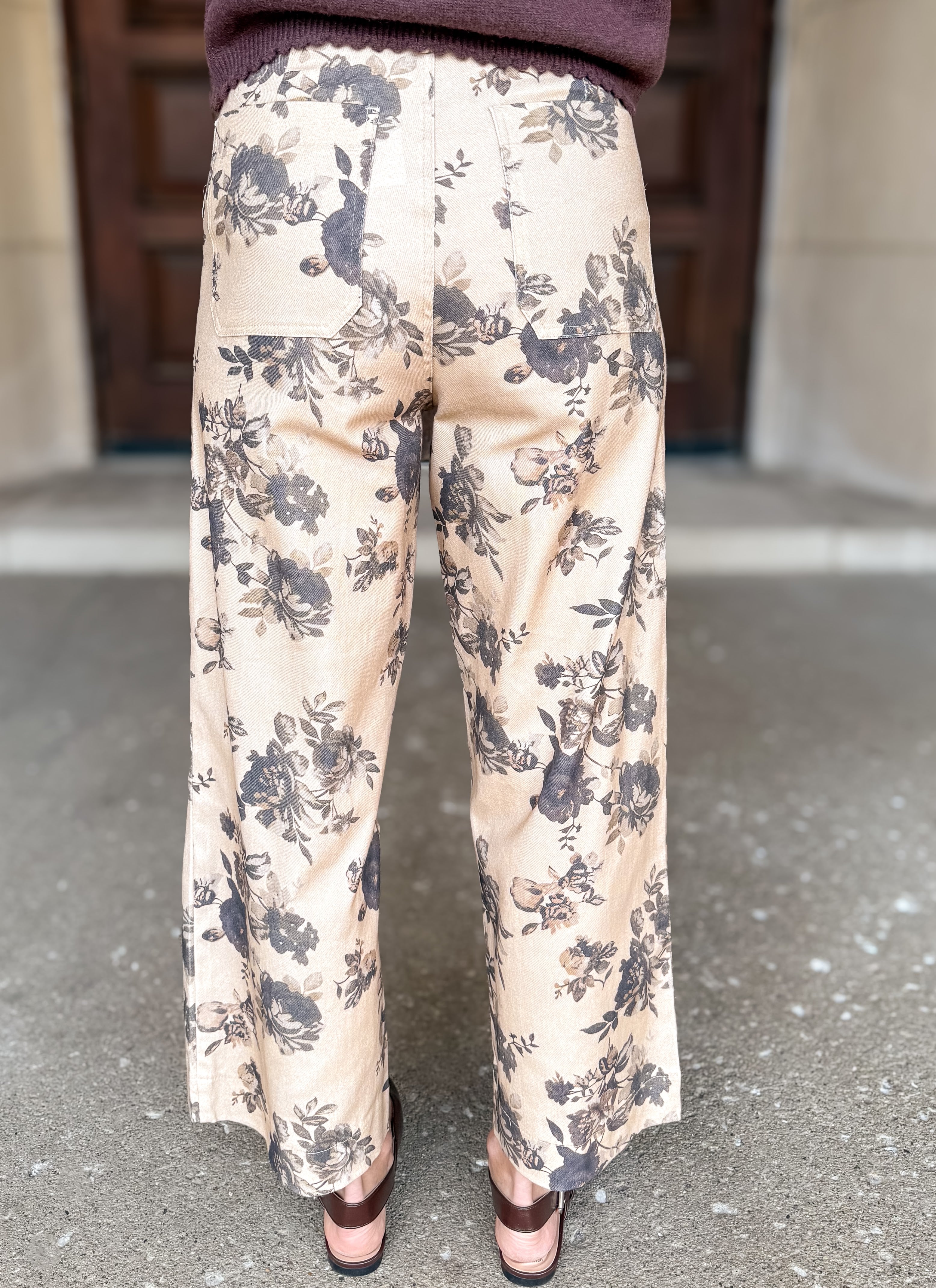 Quinn Front Pocket Floral Jeans FINAL SALE