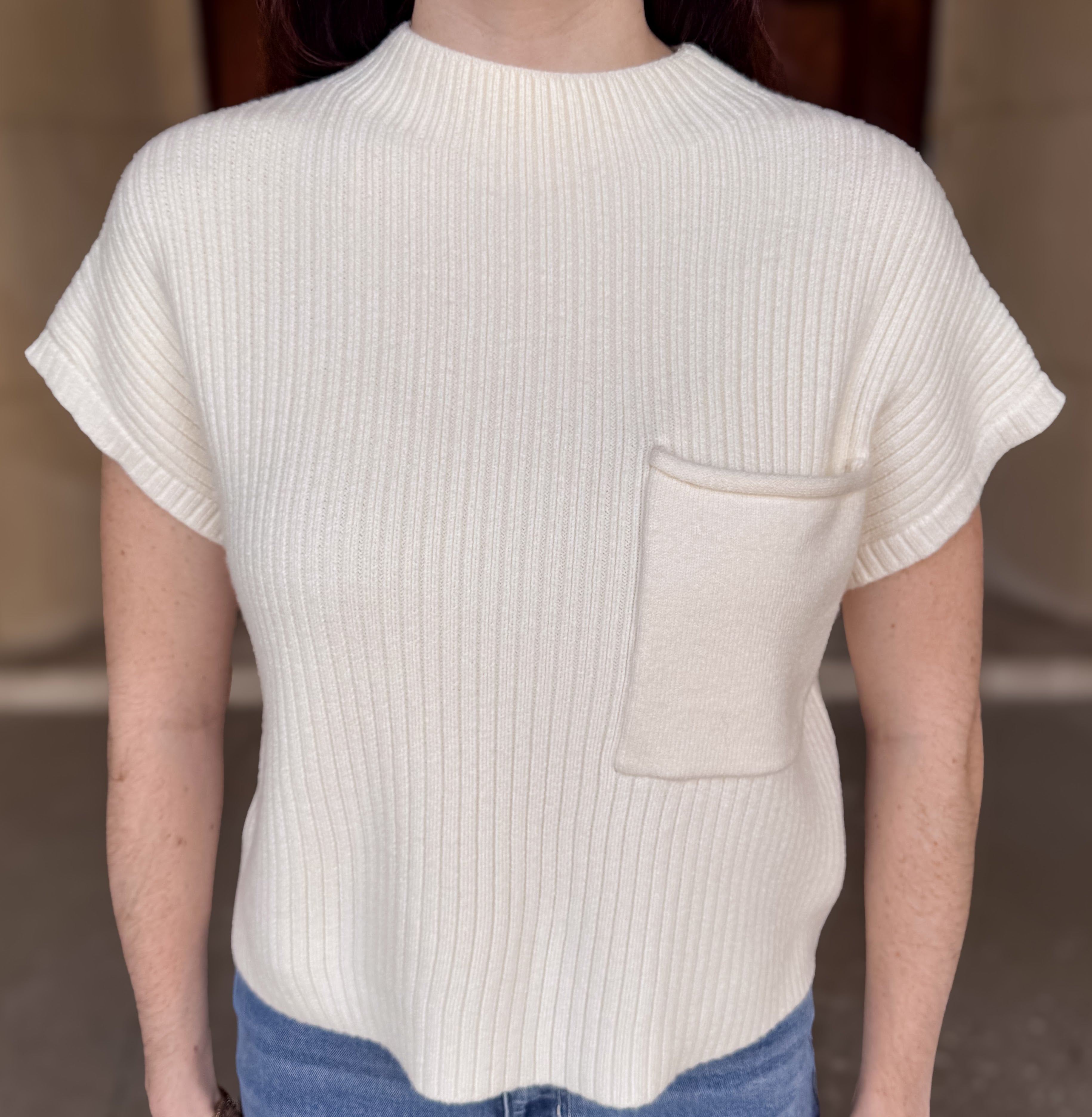 Mena Pocket Crop Sweater