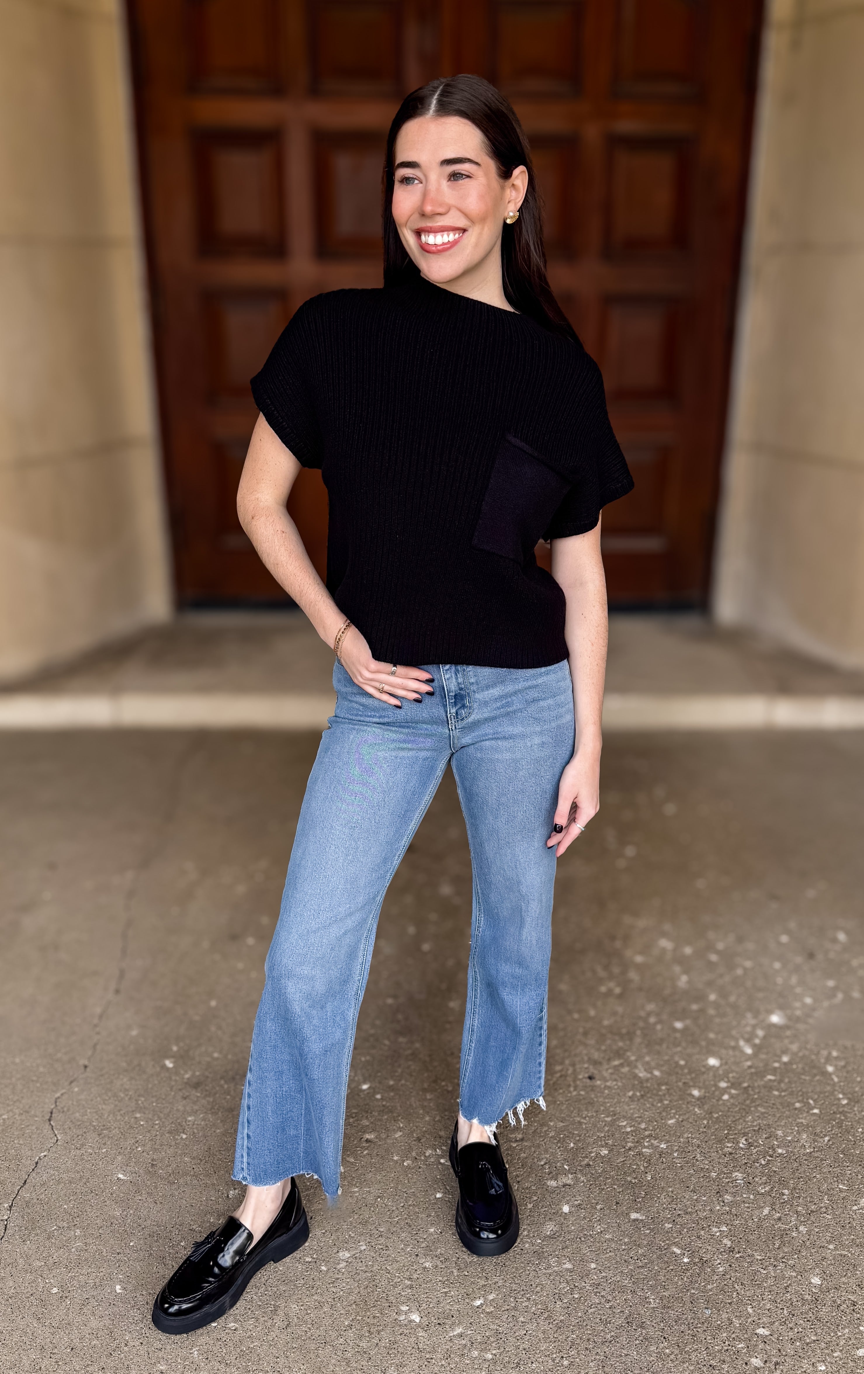 Mena Pocket Crop Sweater