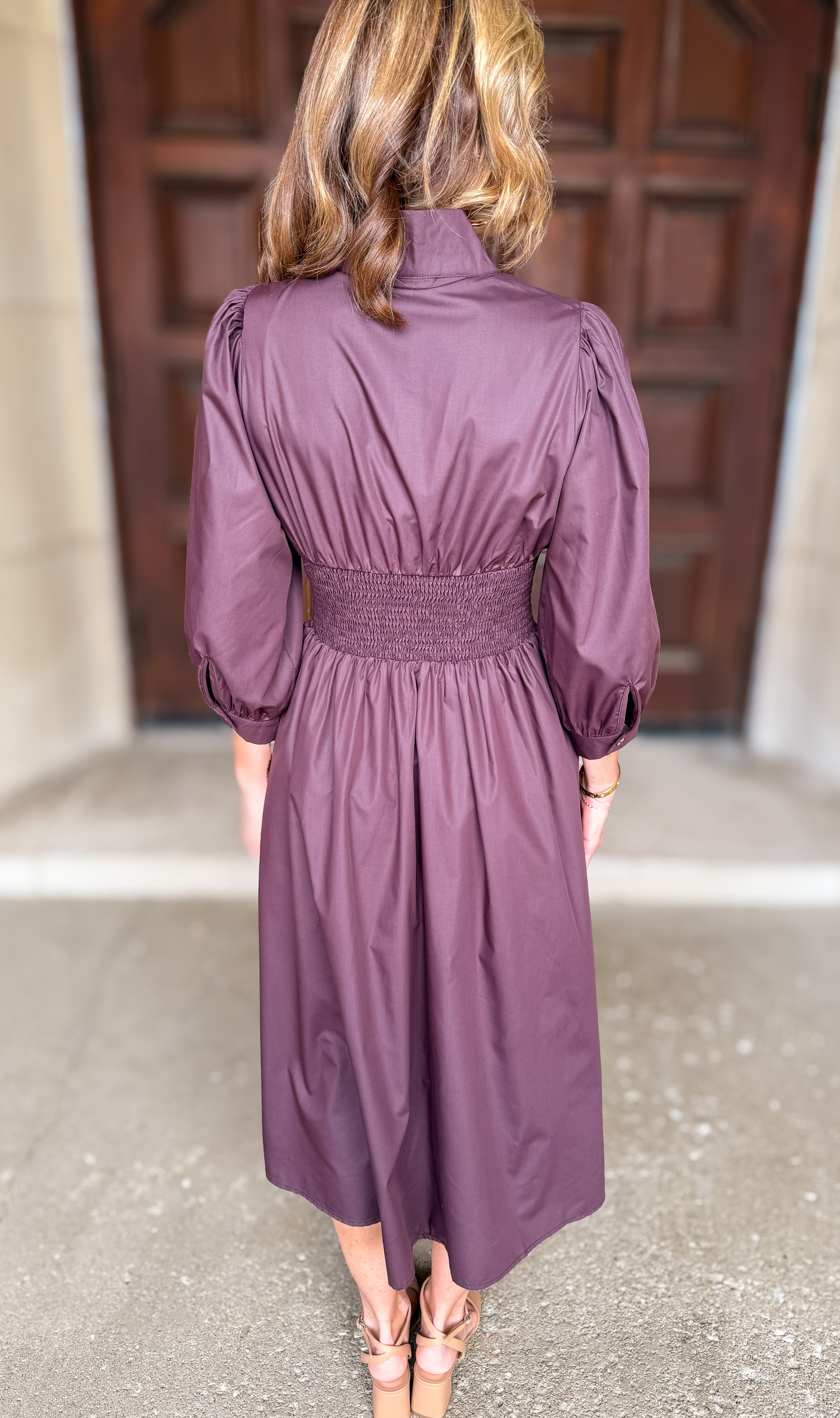 Kylee Smocked Zipper Dress