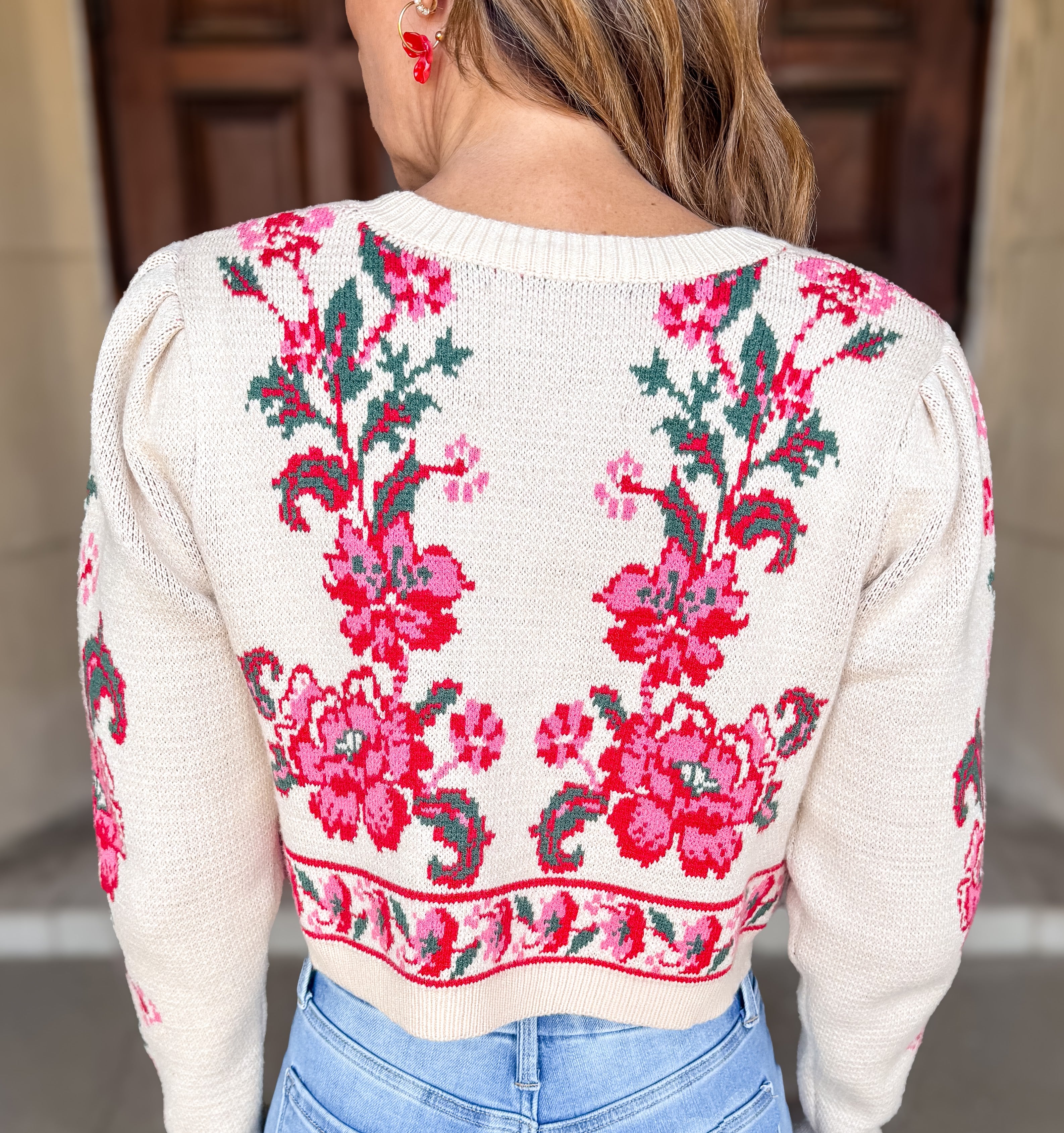 Daphne Floral Tie Cardigan