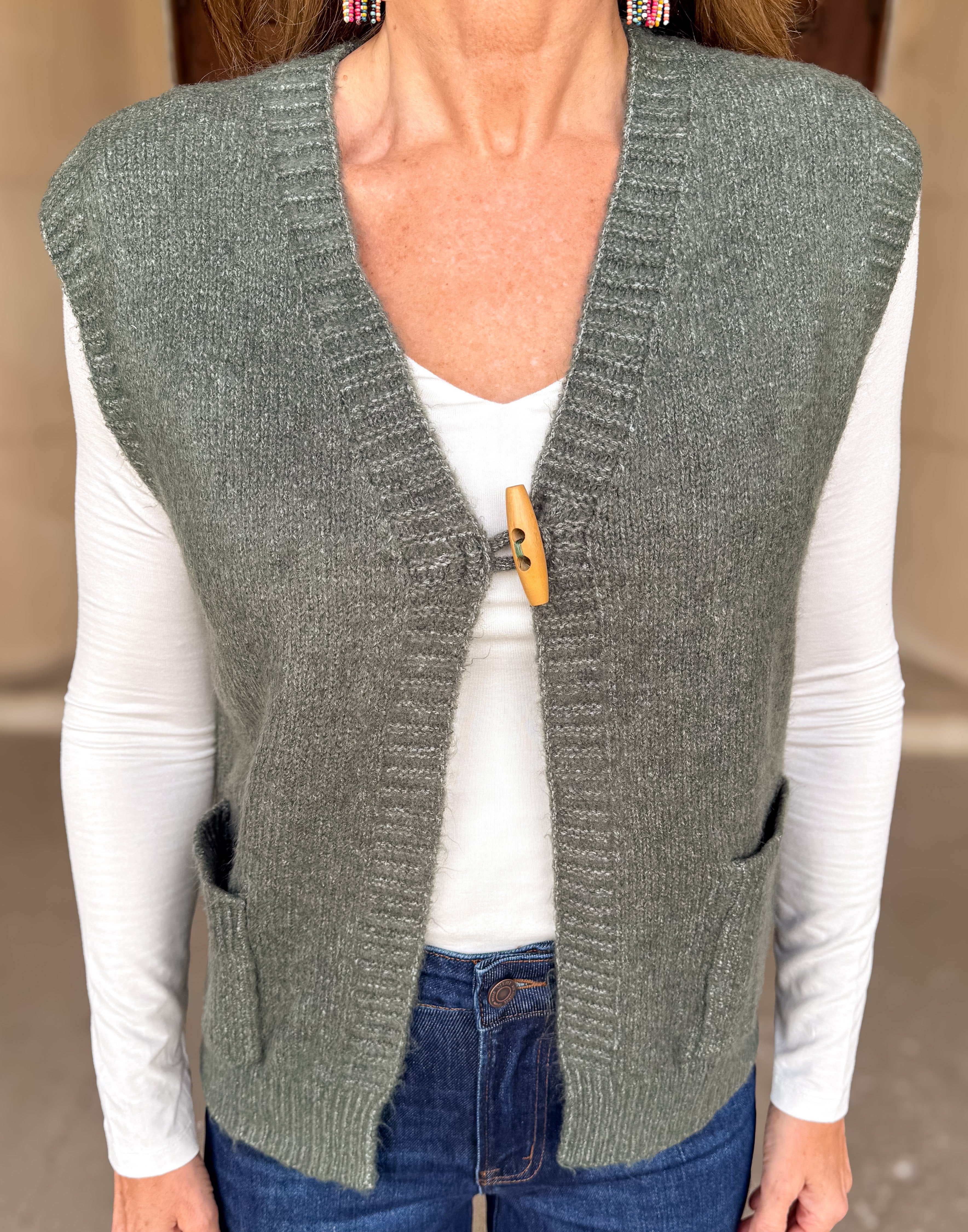 Saylor Toggle Button Vest
