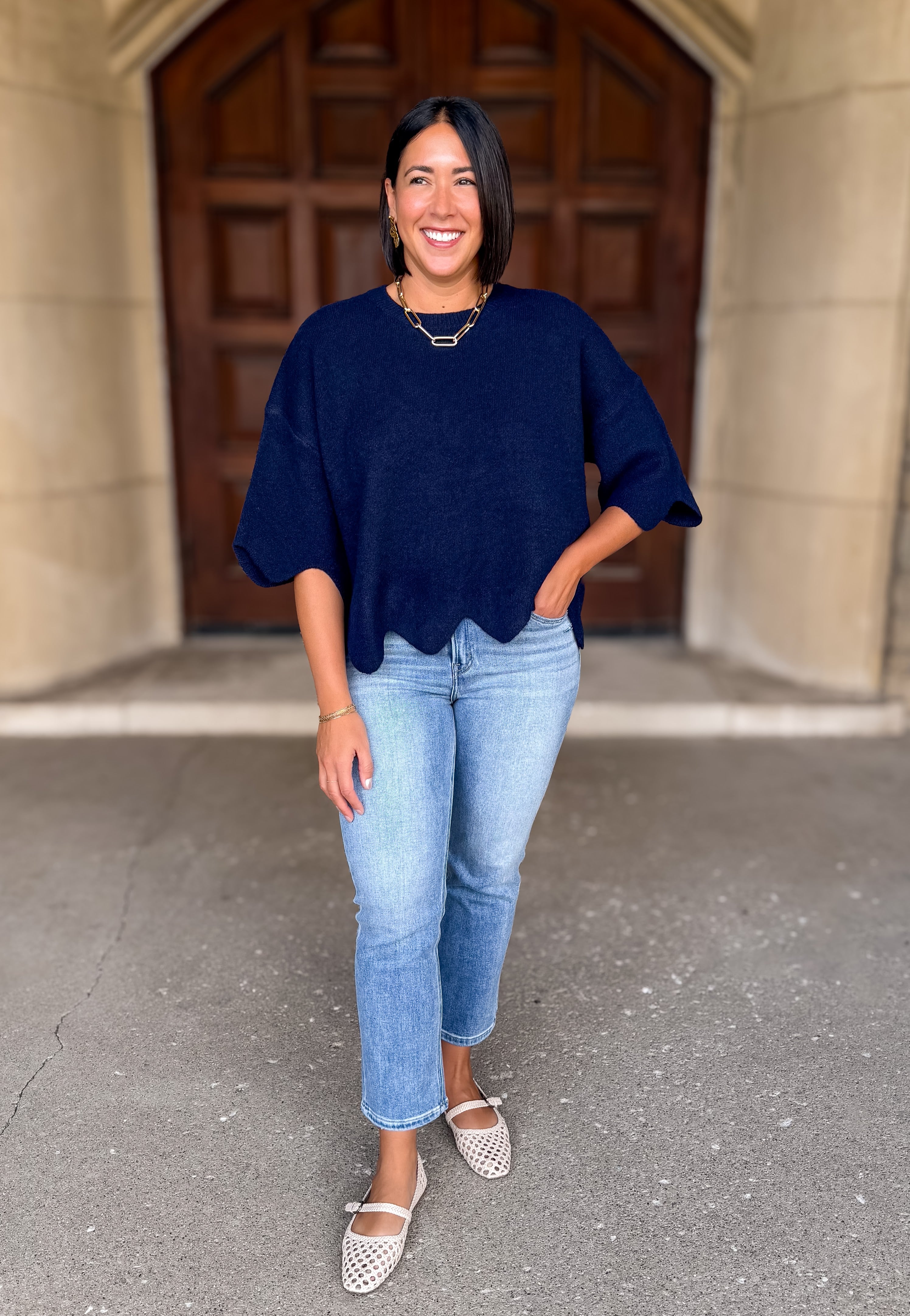 Monroe Scallop Sweater