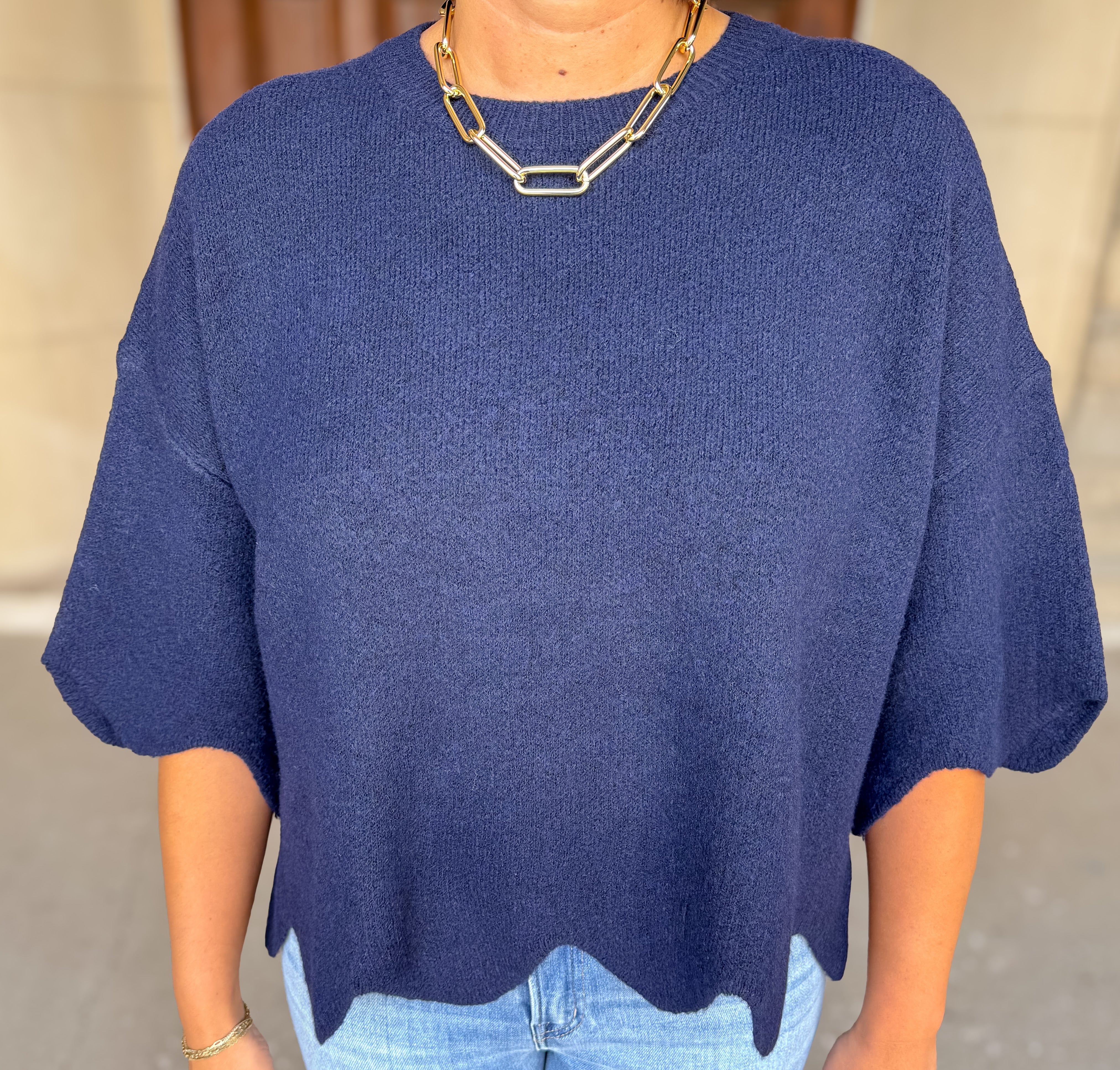 Monroe Scallop Sweater