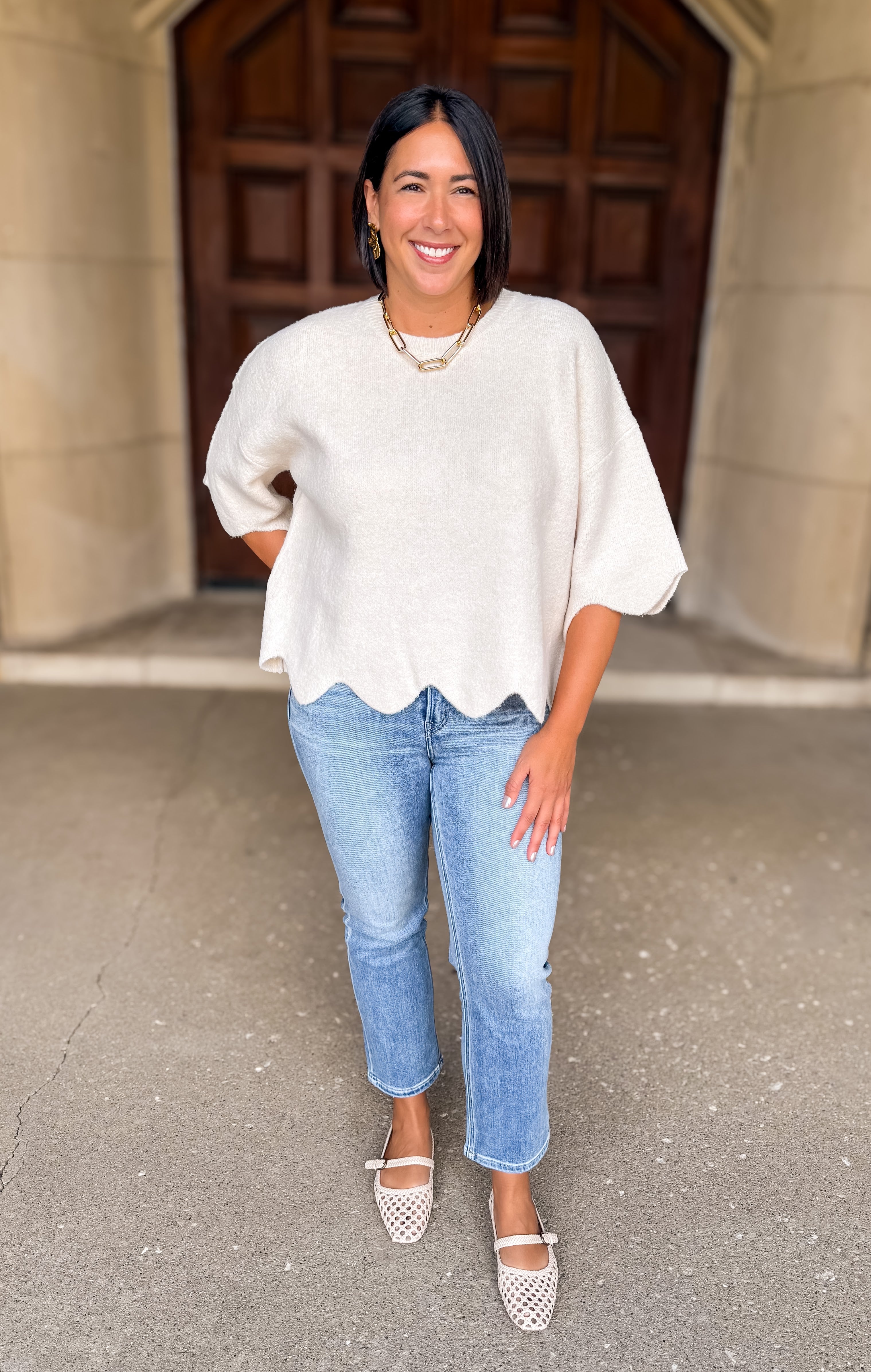 Monroe Scallop Sweater