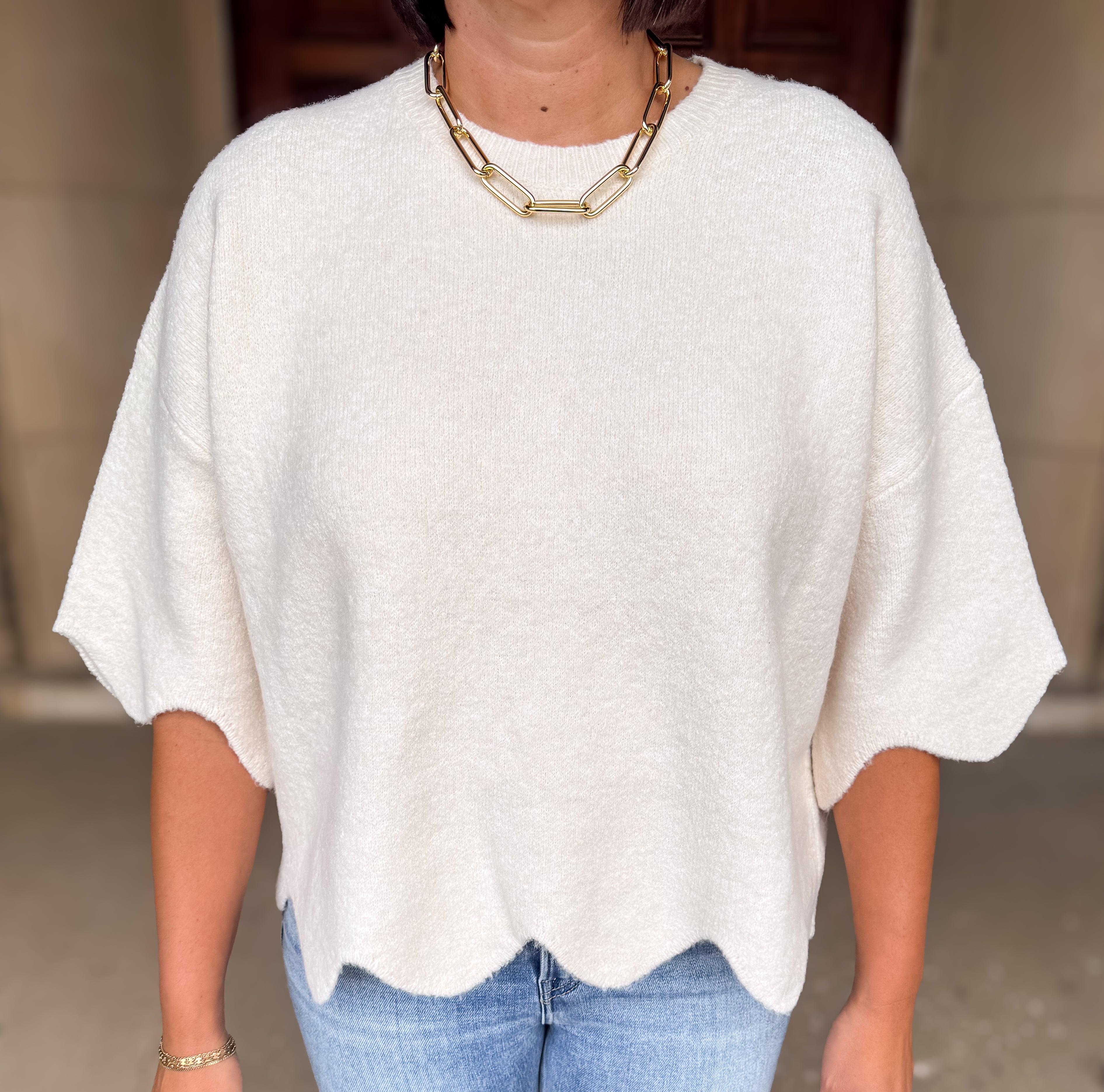 Monroe Scallop Sweater