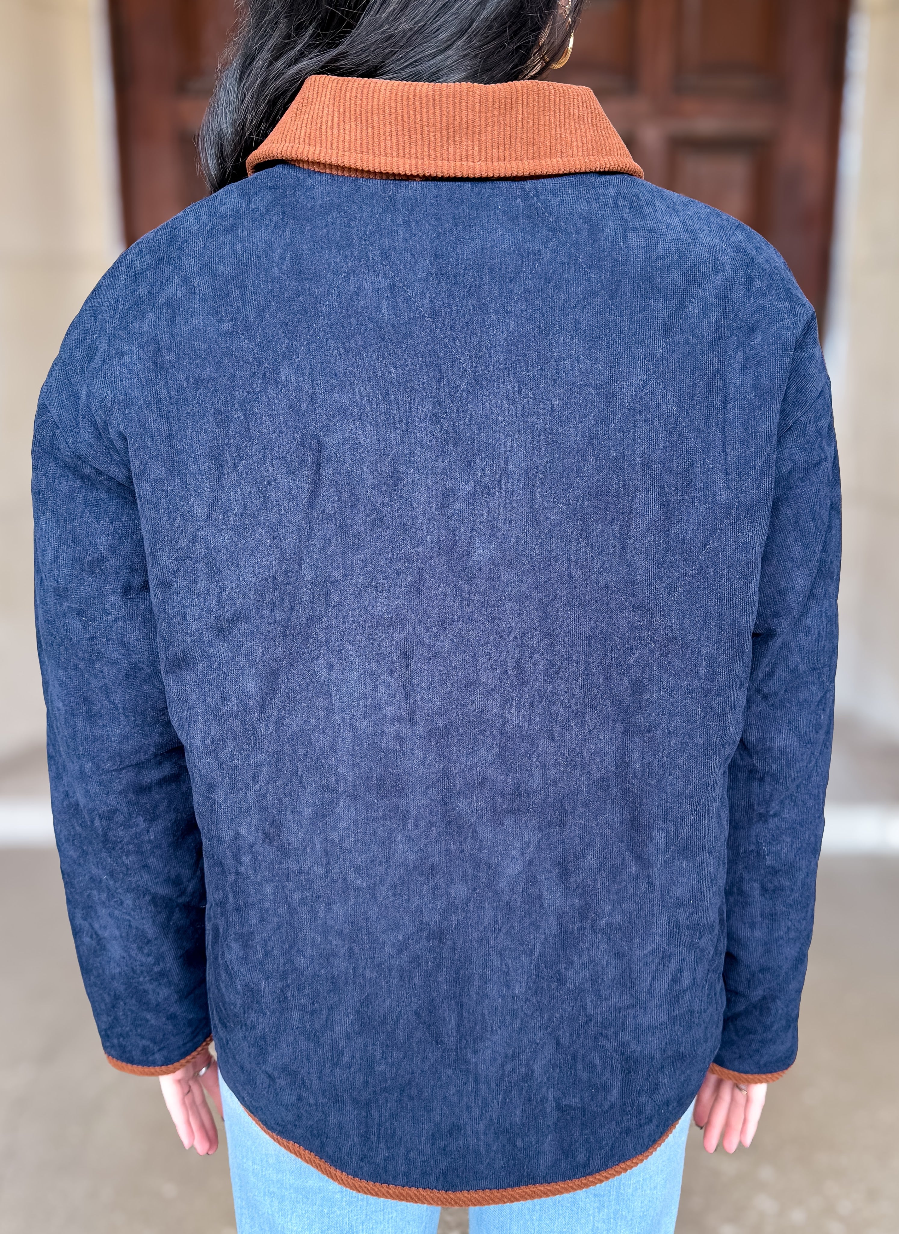 Kiana Quilted Corduroy Jacket