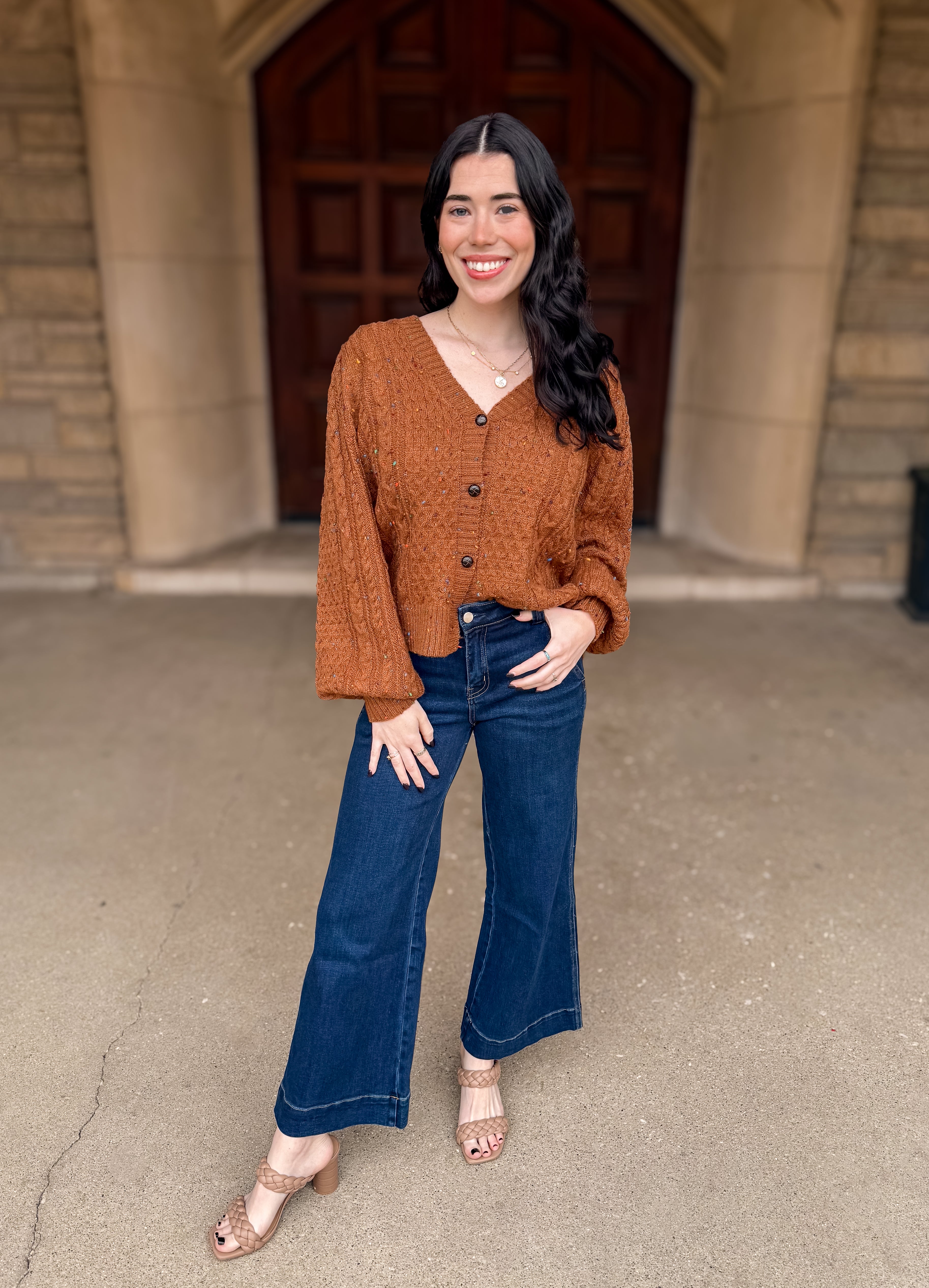 Margot Confetti Cable Cardigan