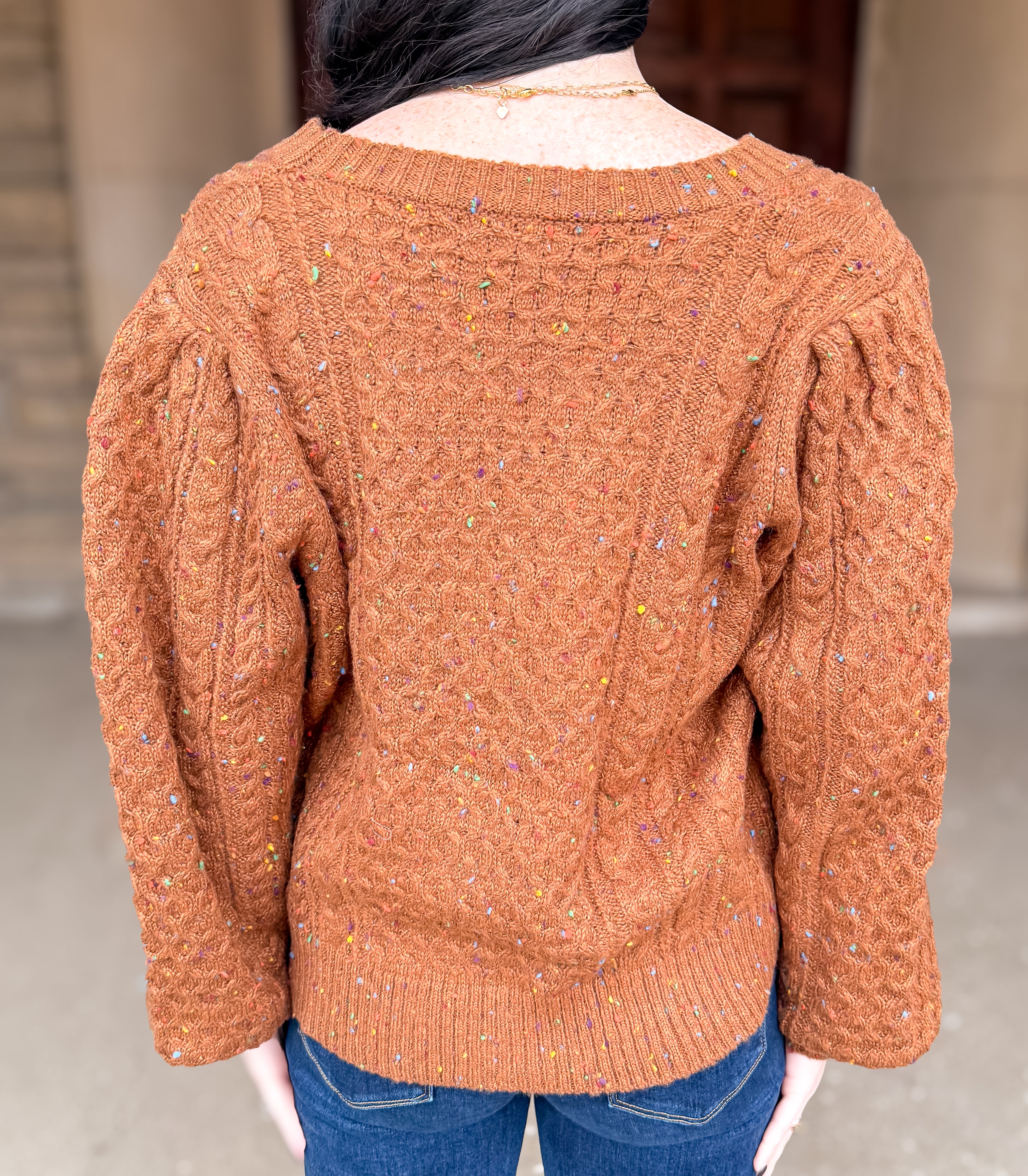 Margot Confetti Cable Cardigan