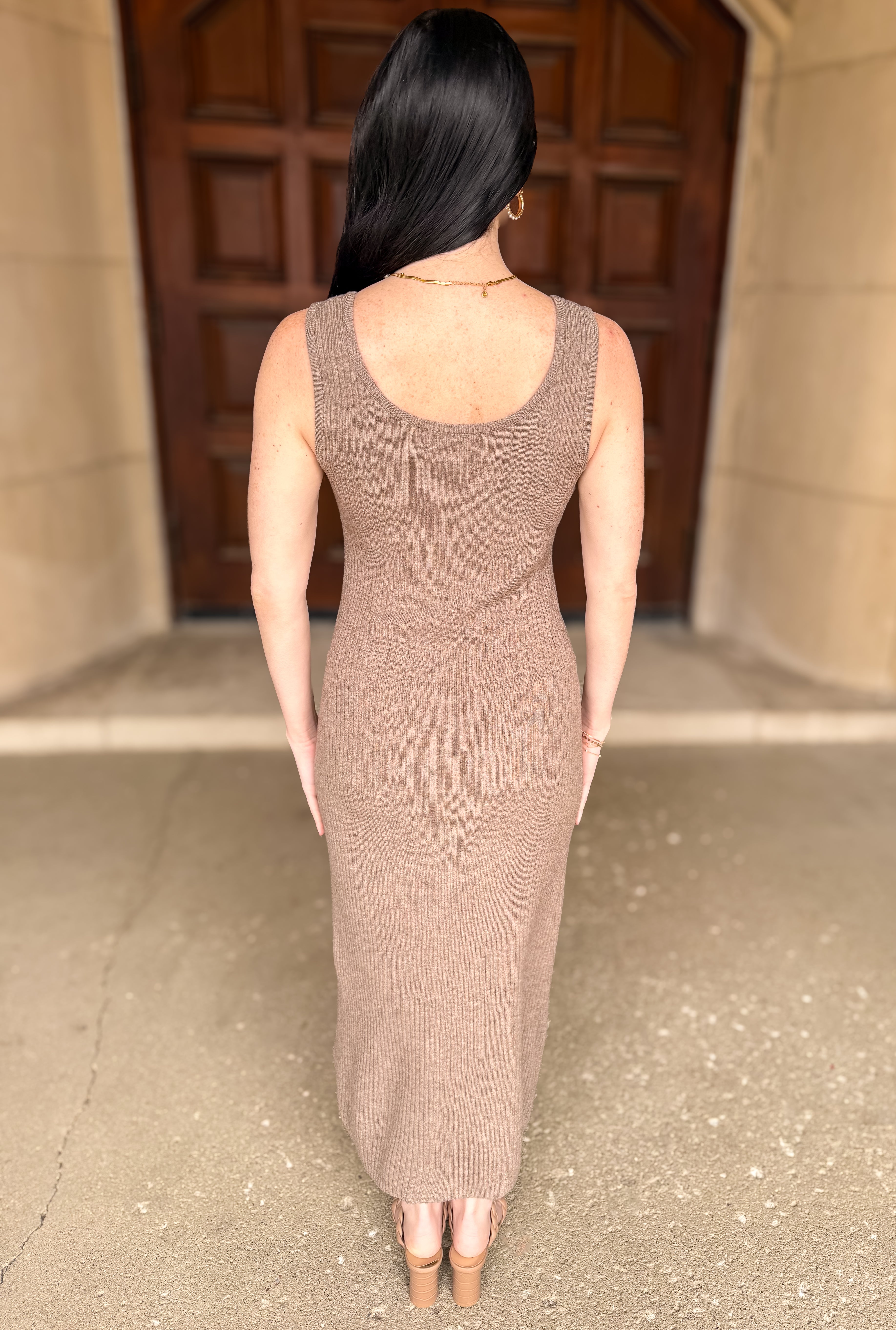 Izara Ribbed Dress Sweater Set