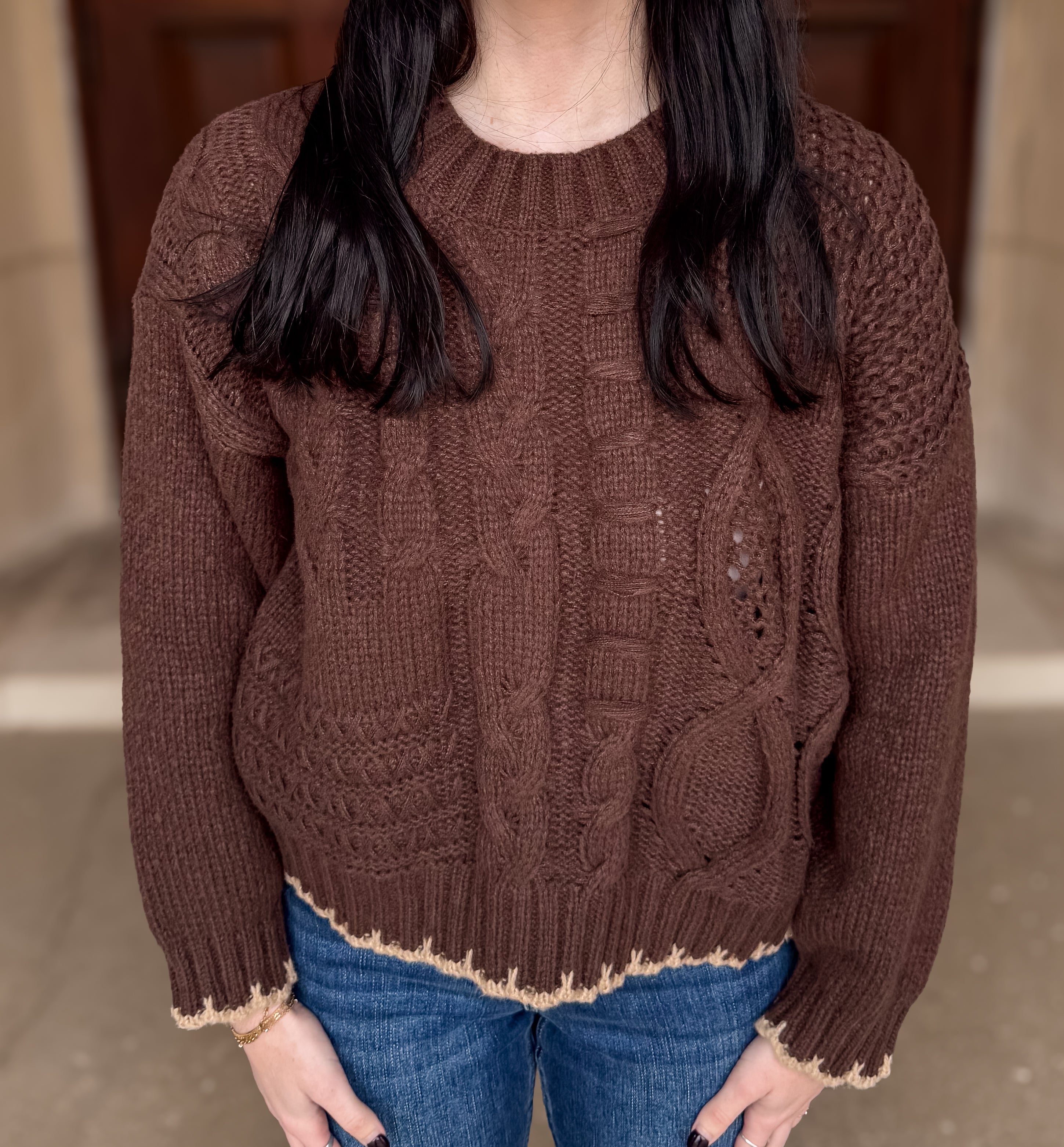 Bridie Mixed Cable Sweater