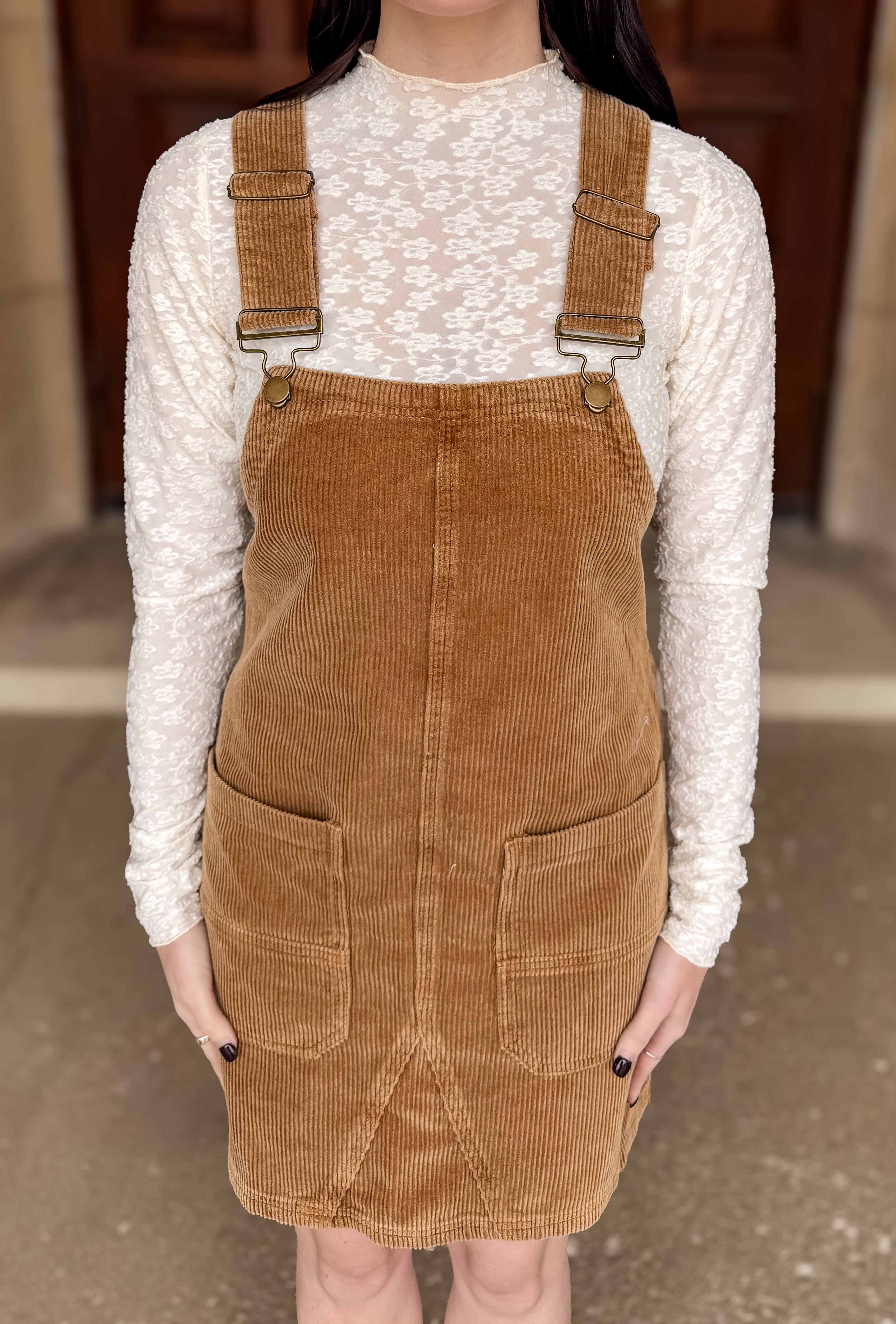 Winslet Corduroy Overall Dress