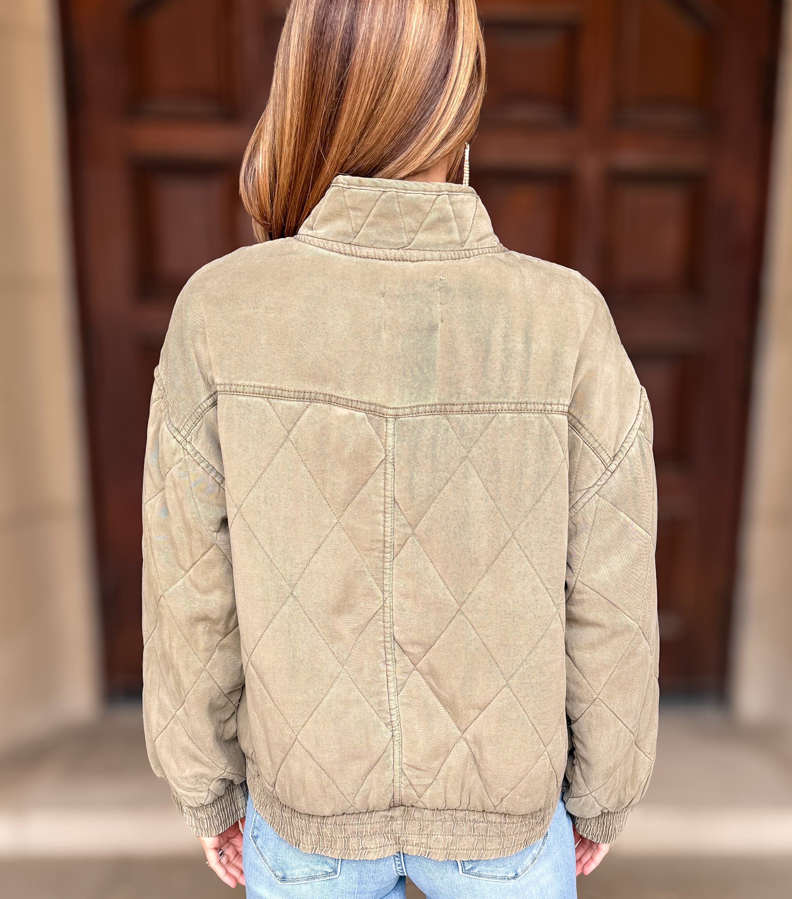 Vivica Washed Quilted Jacket
