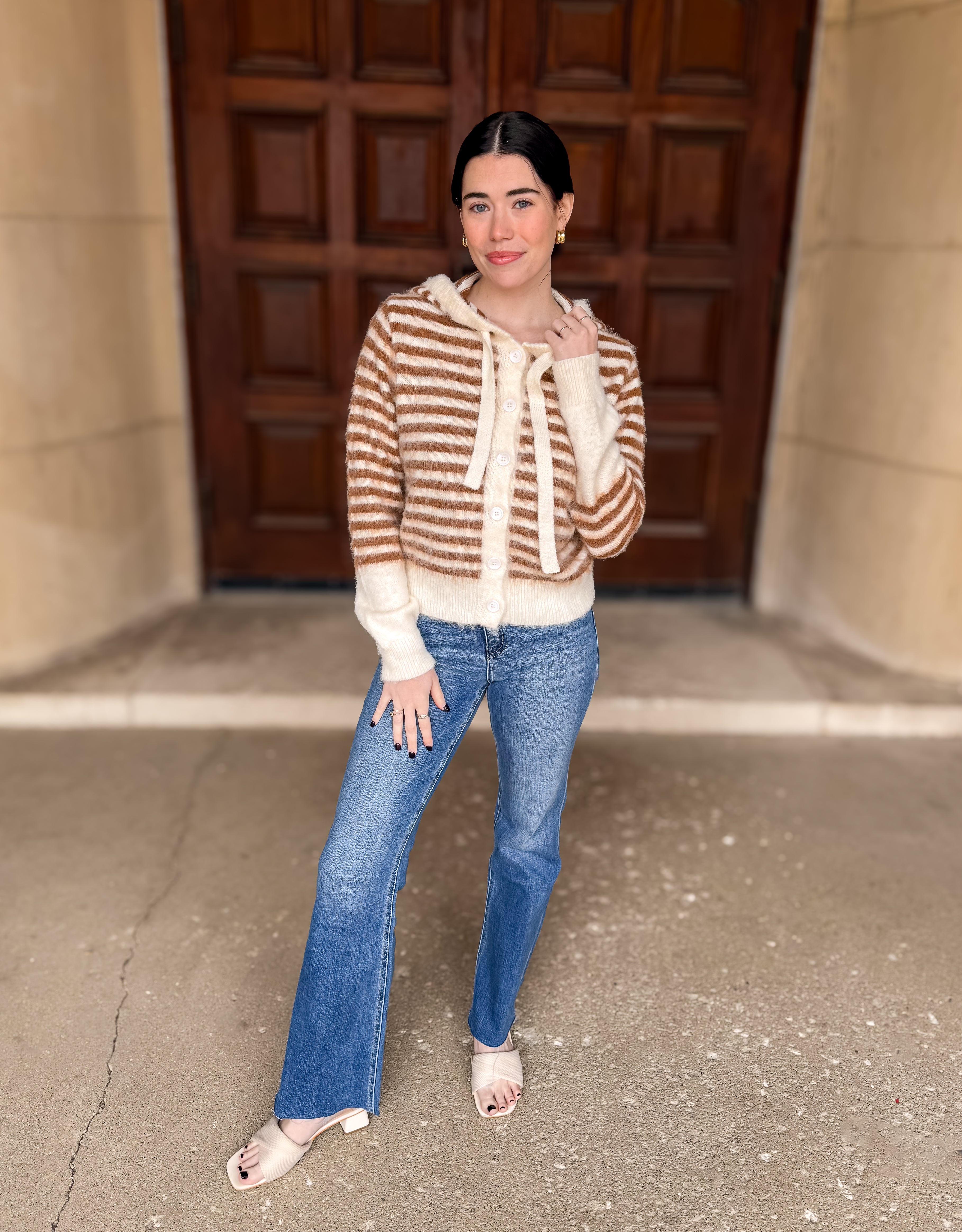 Macy Striped Mohair Hoodie