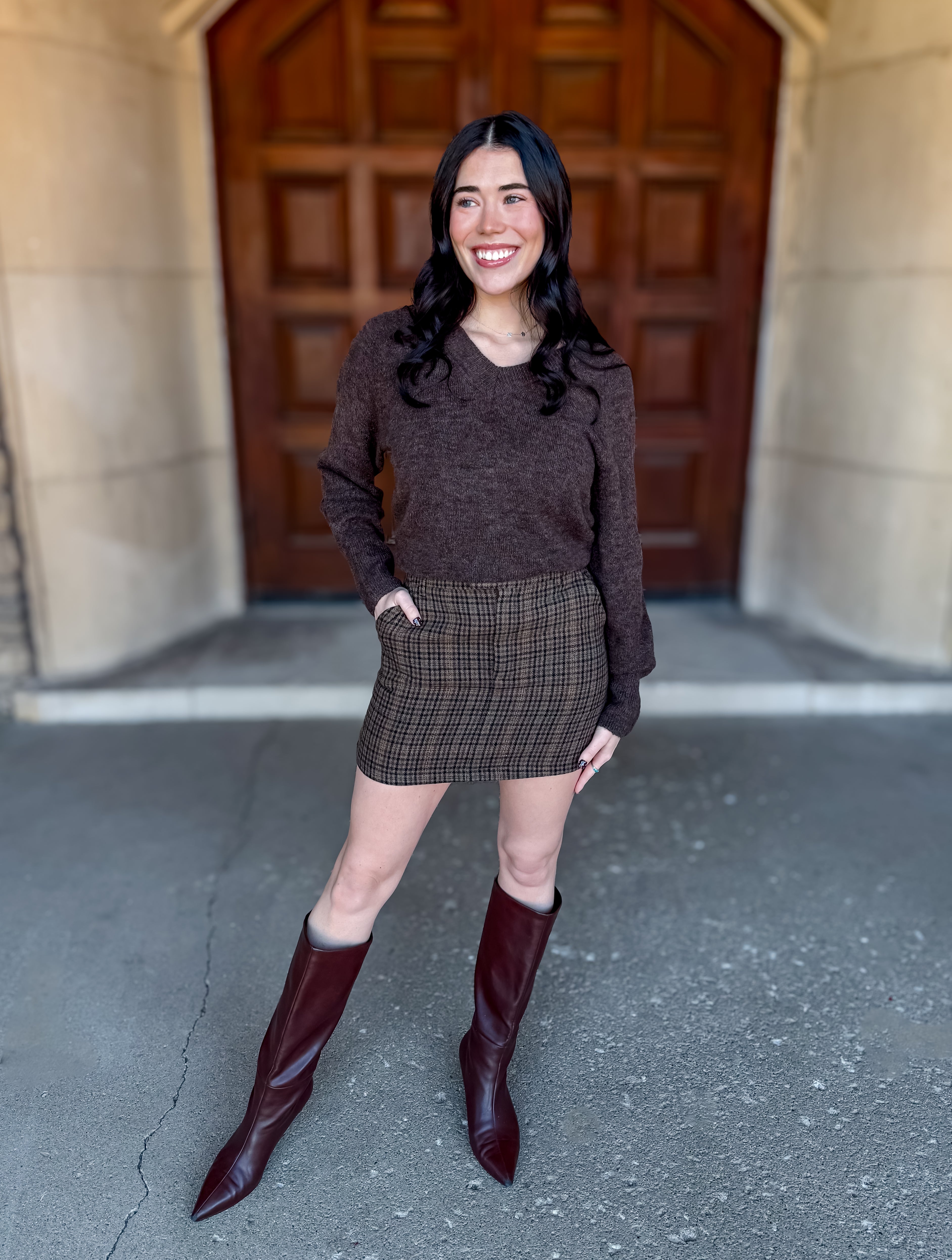 Marissa Classic V-Neck Sweater