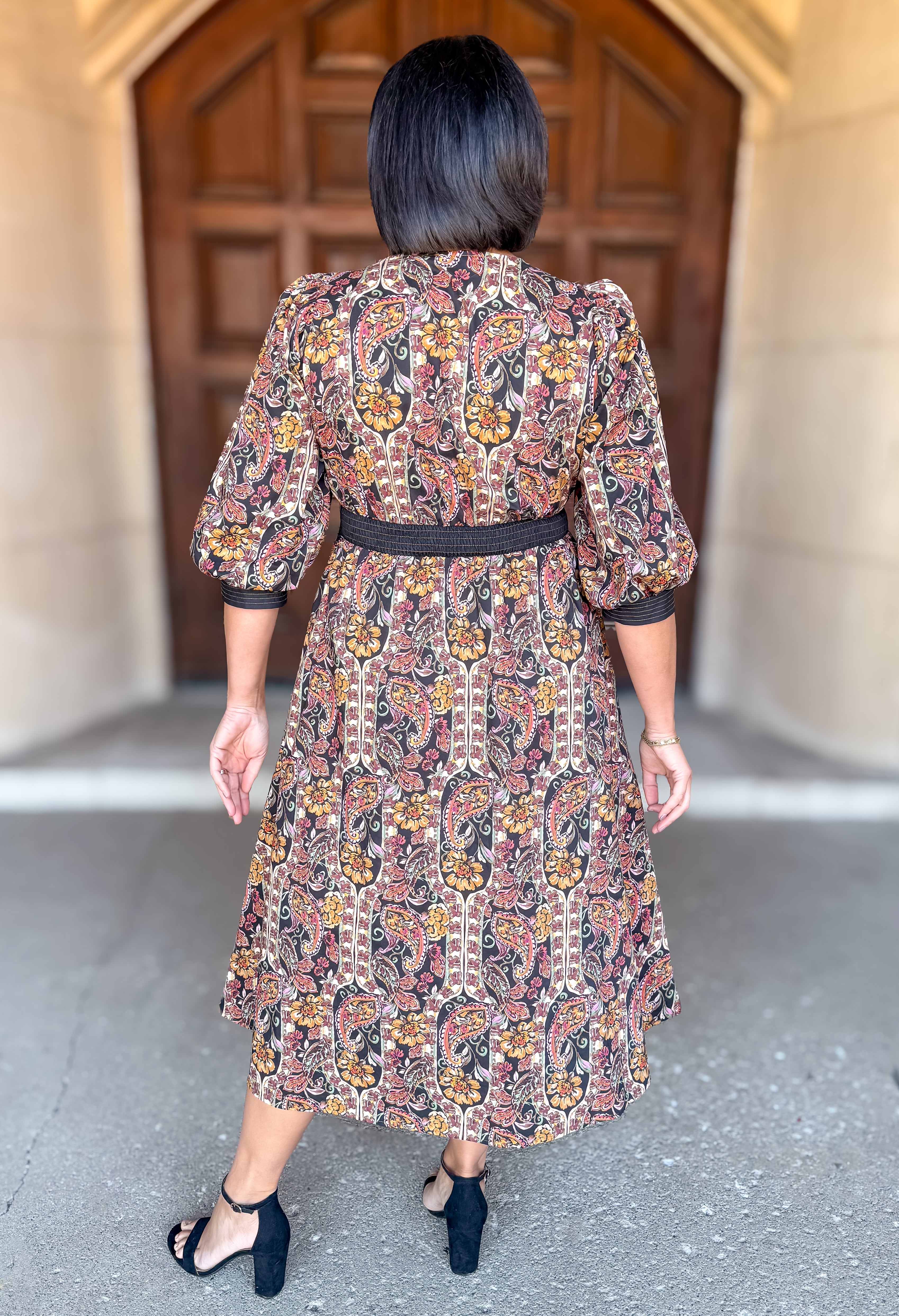 Marisol Paisley Zipper Dress