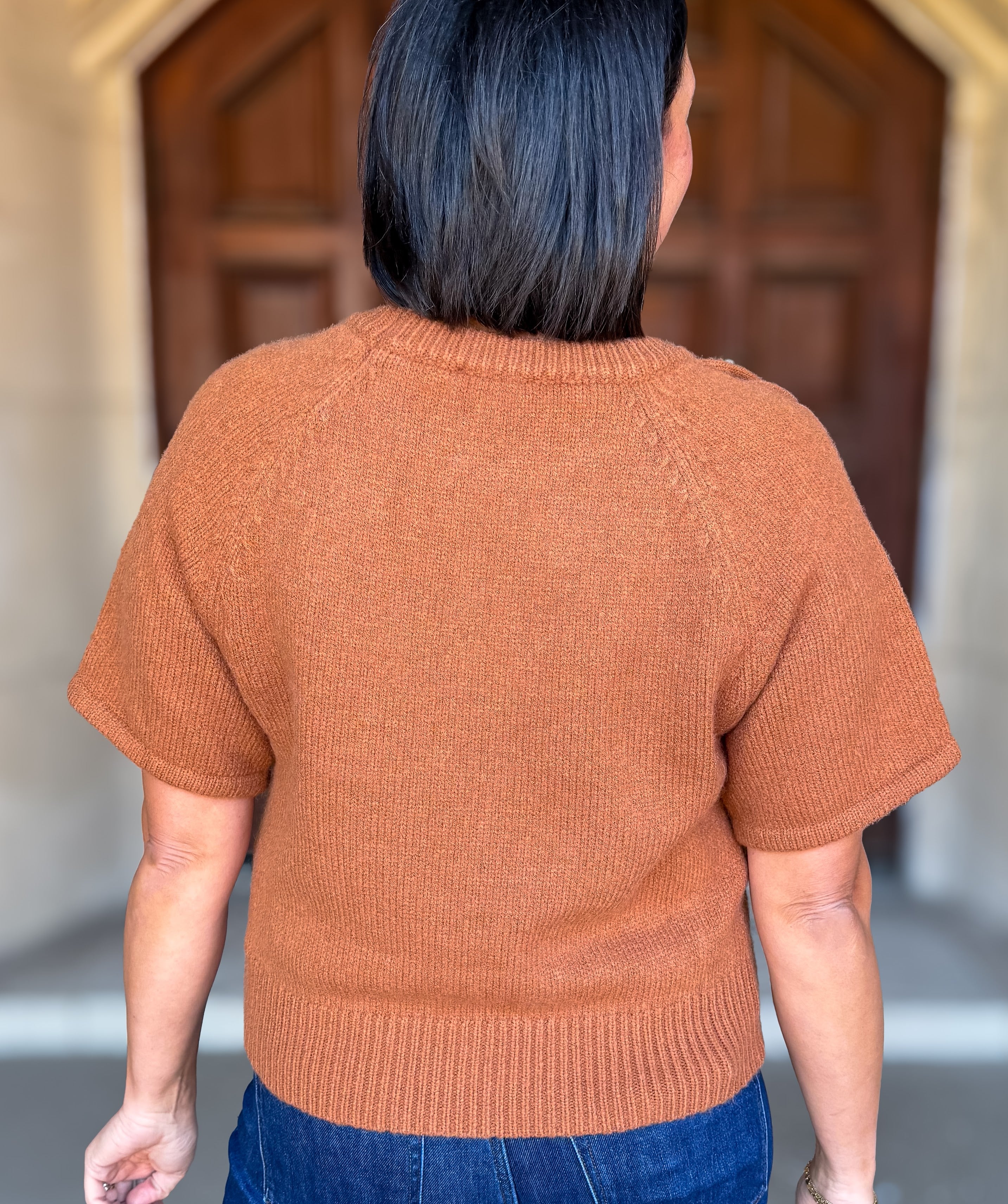 Lennox Braided Sleeve Sweater