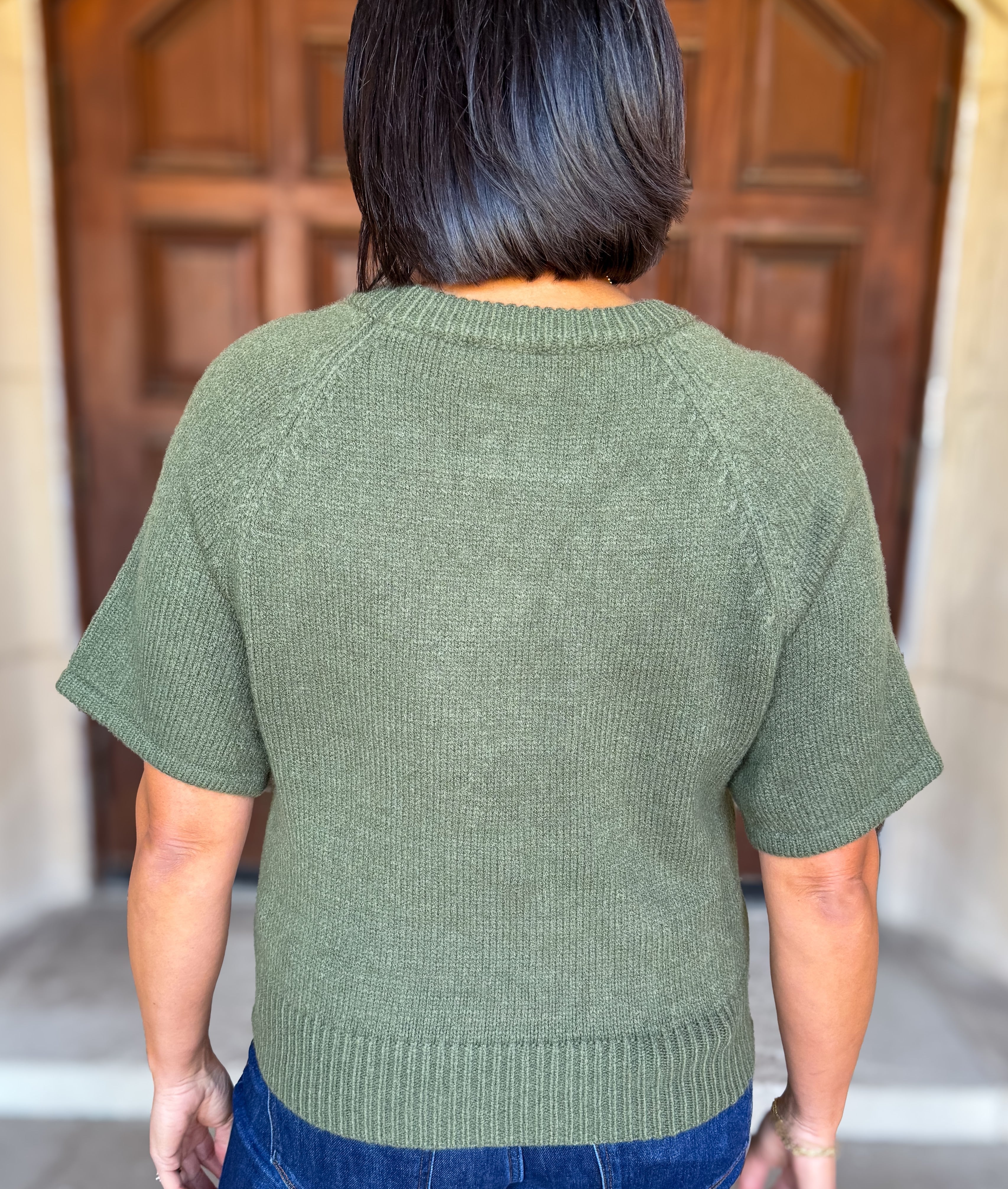 Lennox Braided Sleeve Sweater