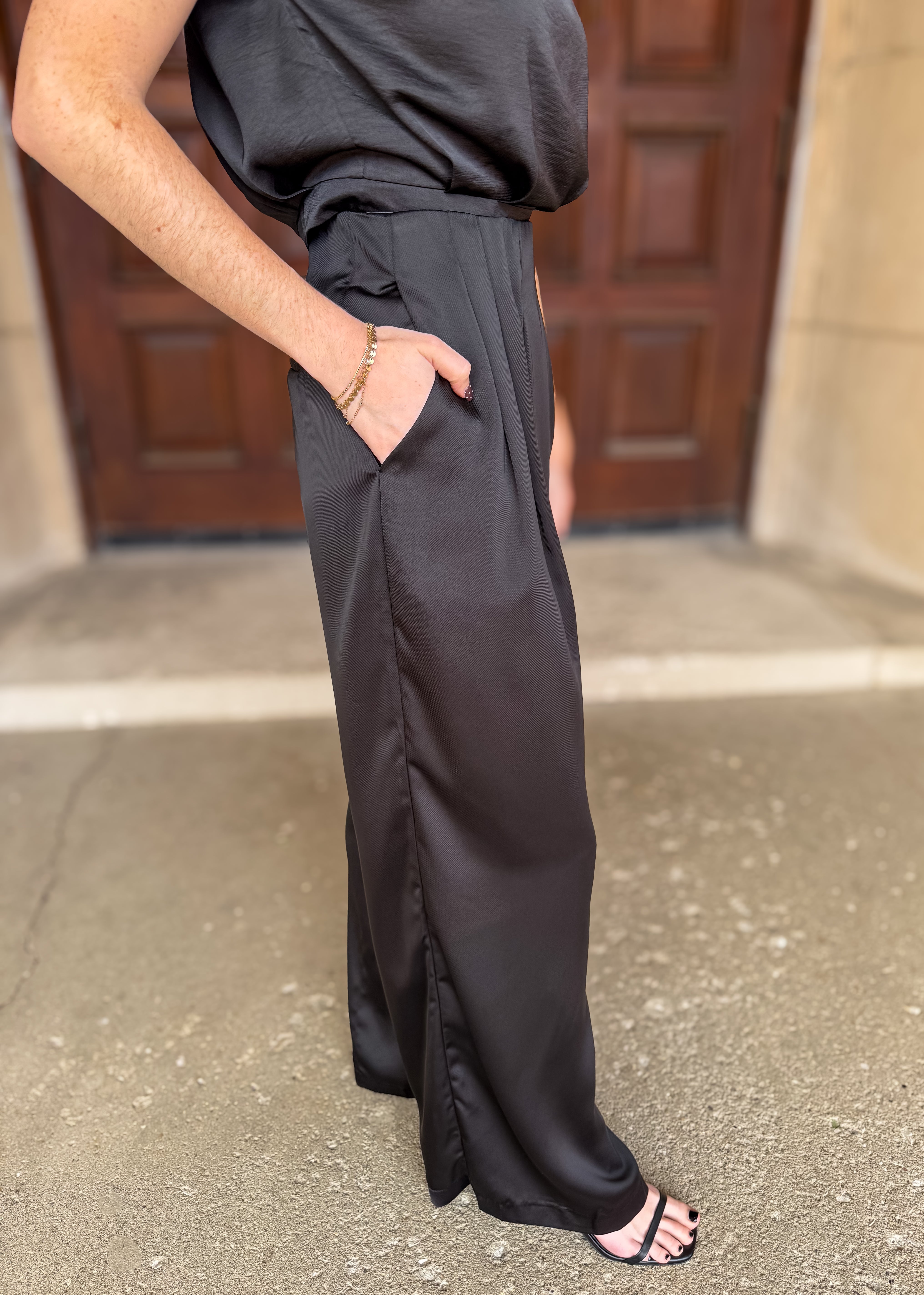 Stella Pleated Wide Leg Pants