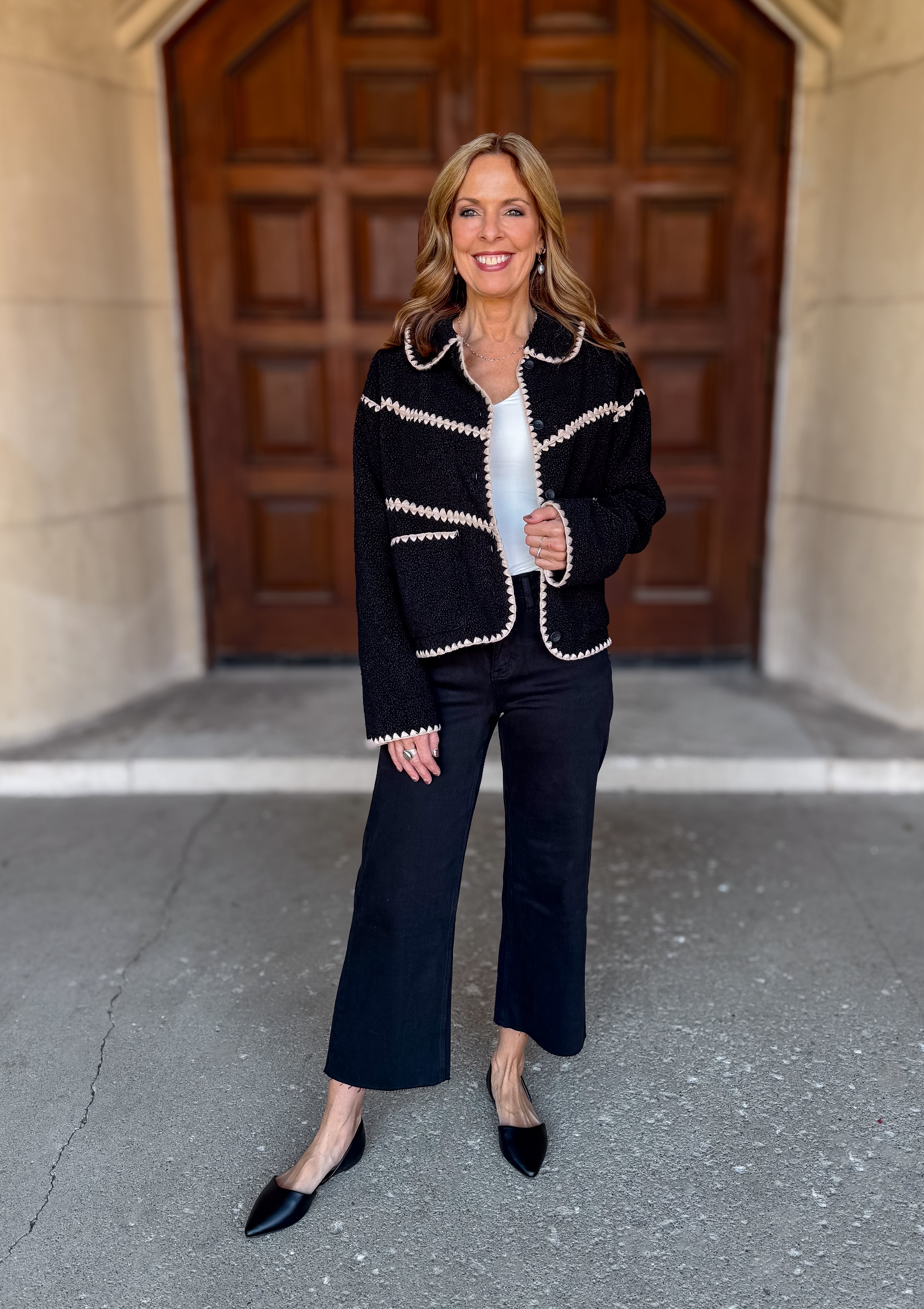 Alora Ric Rac Sherpa Jacket