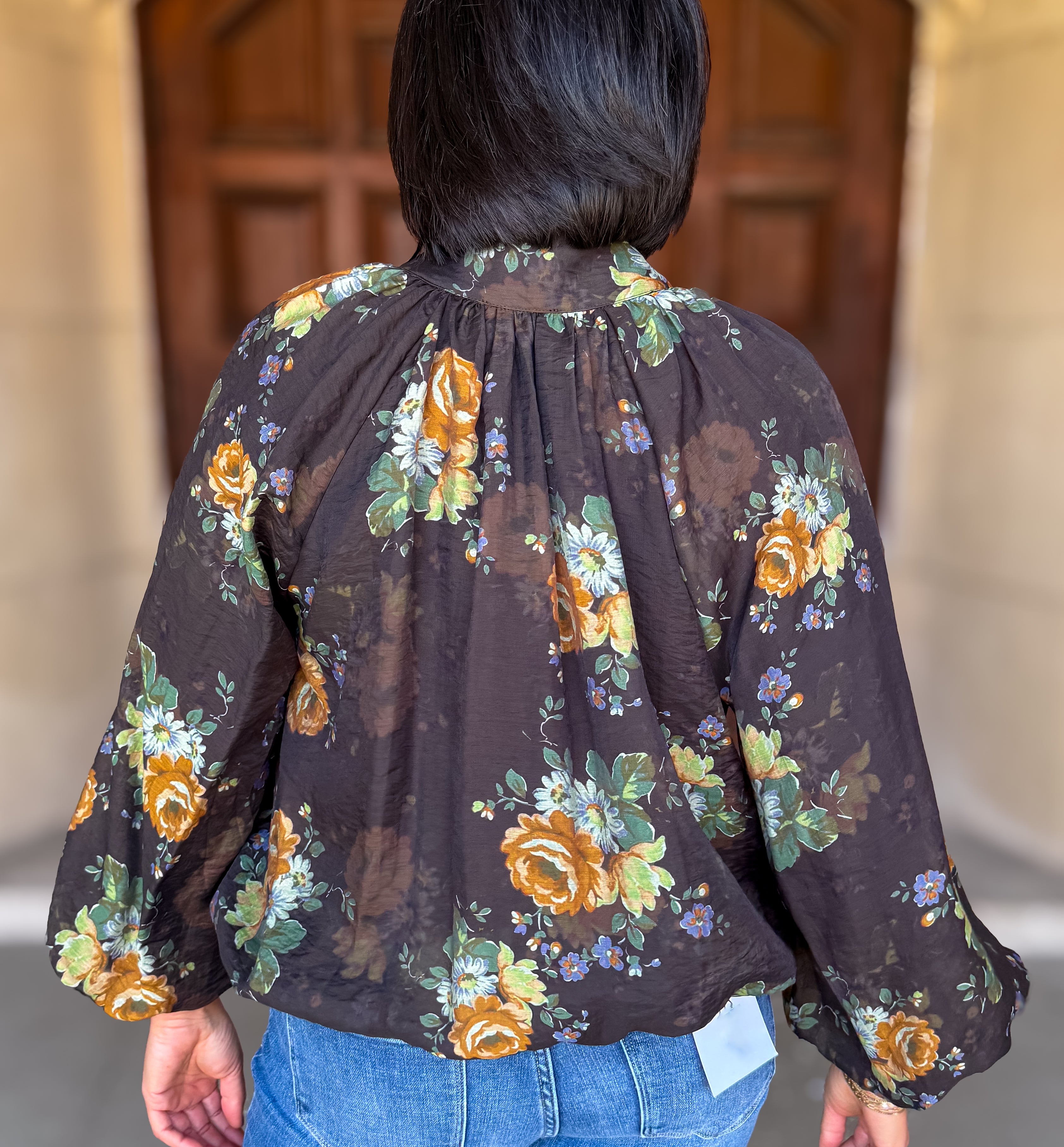 Sunny Floral Bubble Top