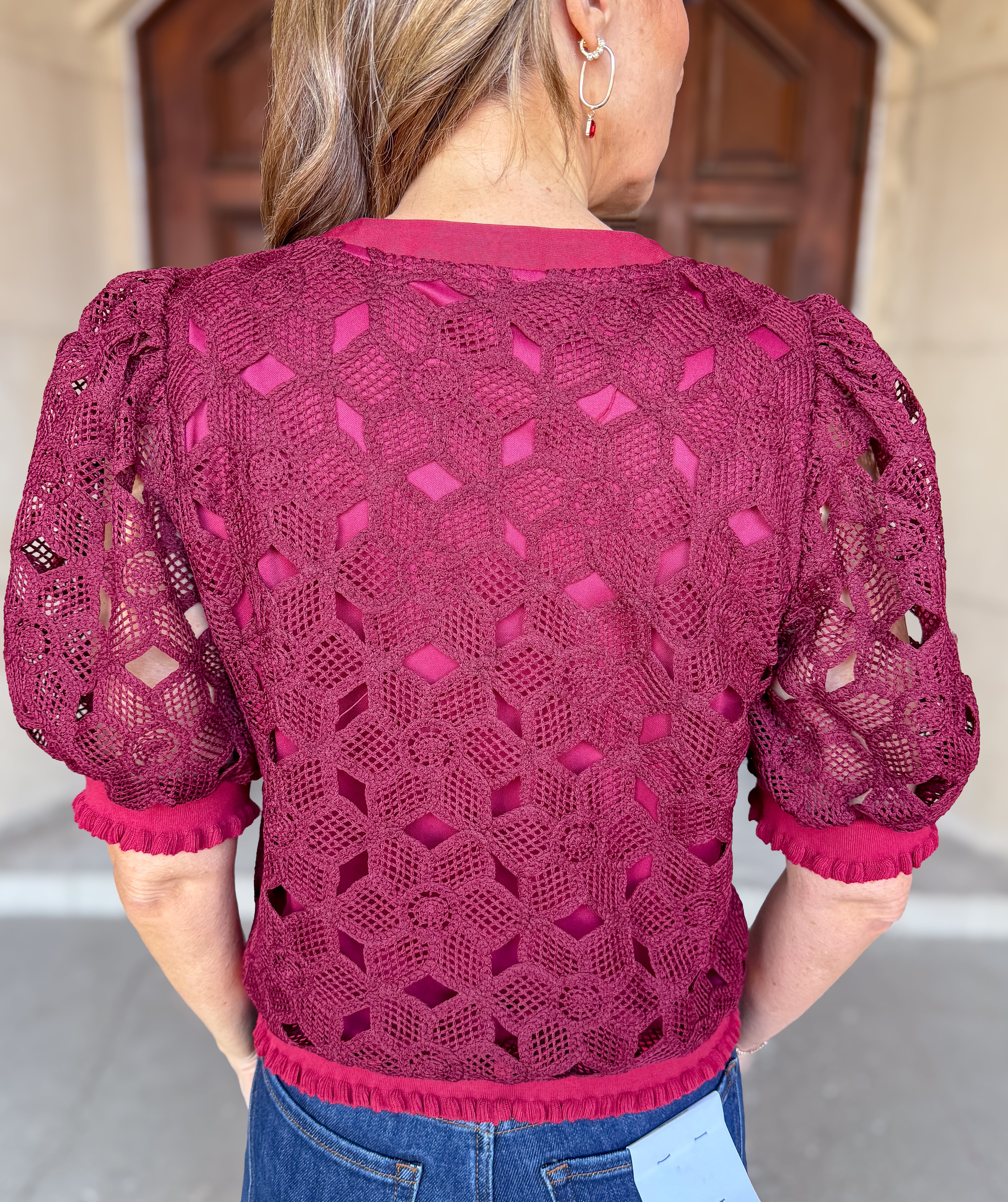 Jillian Floral Crochet Top