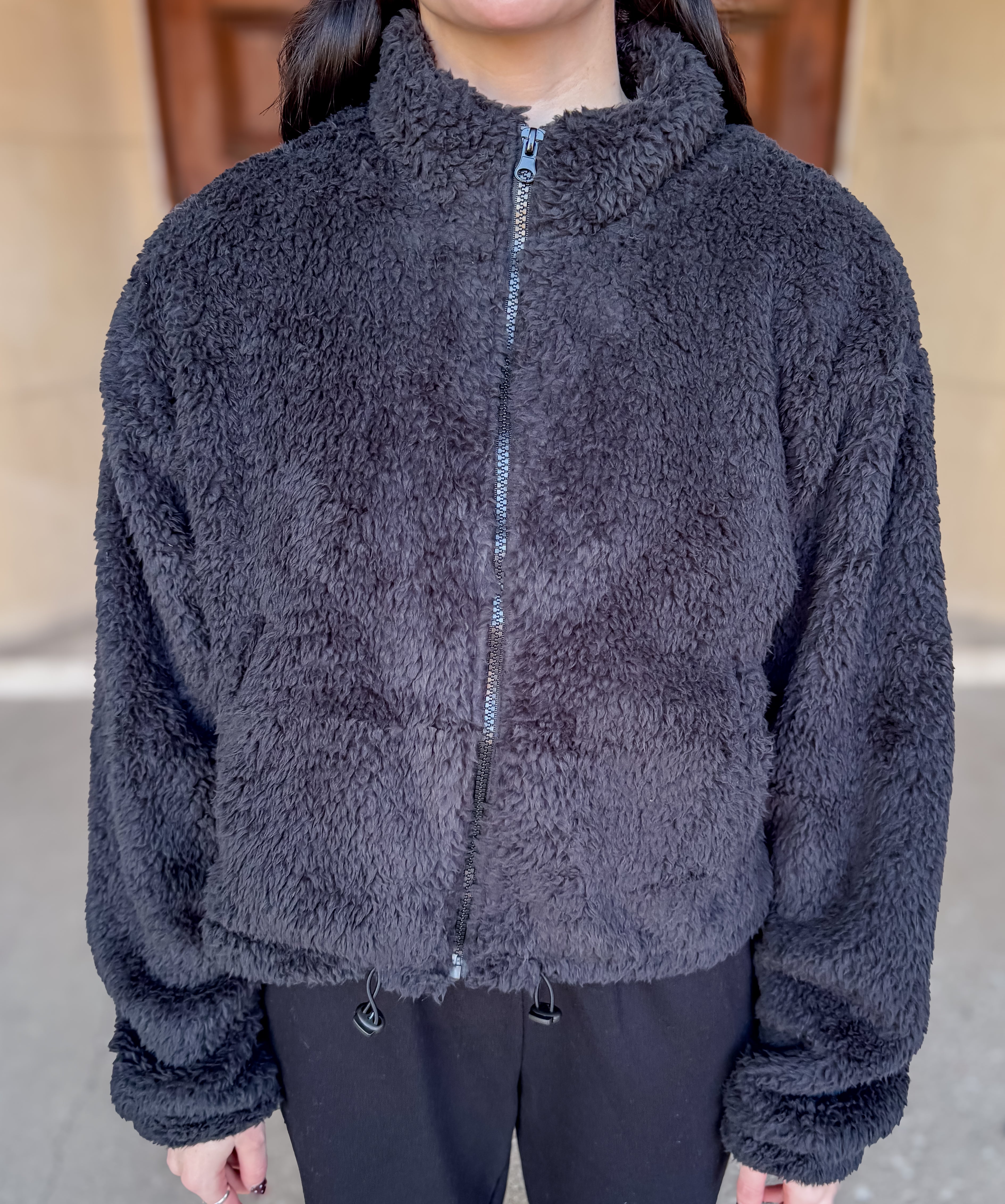 Lulu Sherpa Zipper Jacket